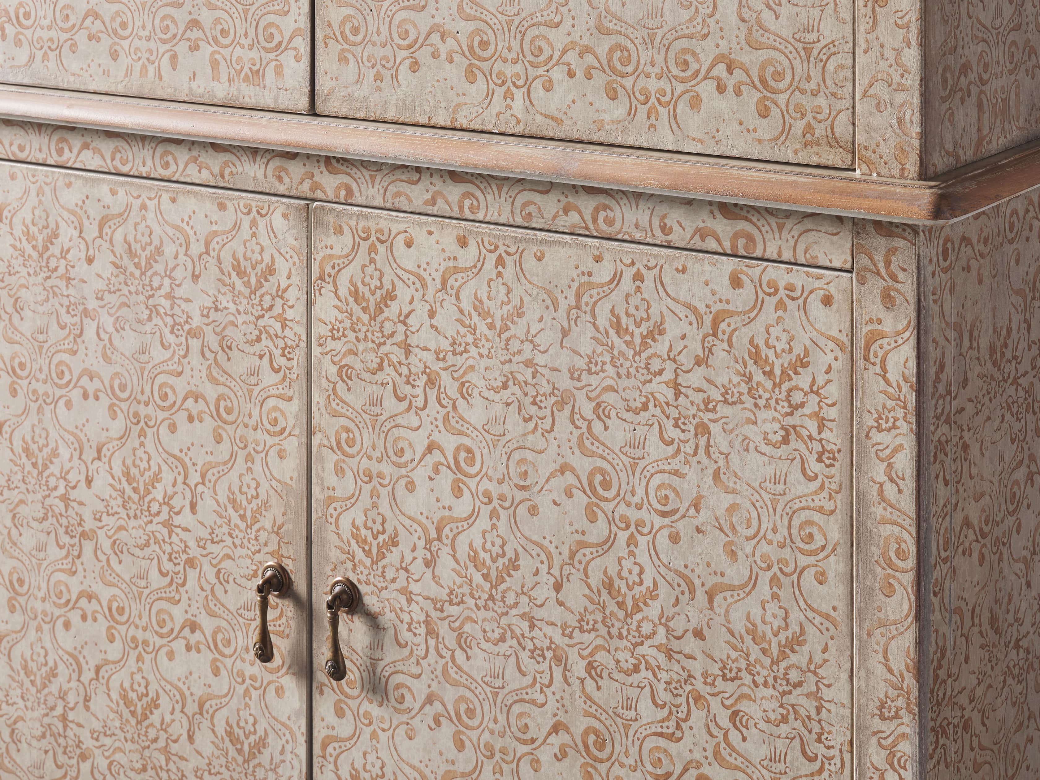 Amalfi 44.5" Modello Isabella 4 Door Chest in Terracotta, slide 3 of 5