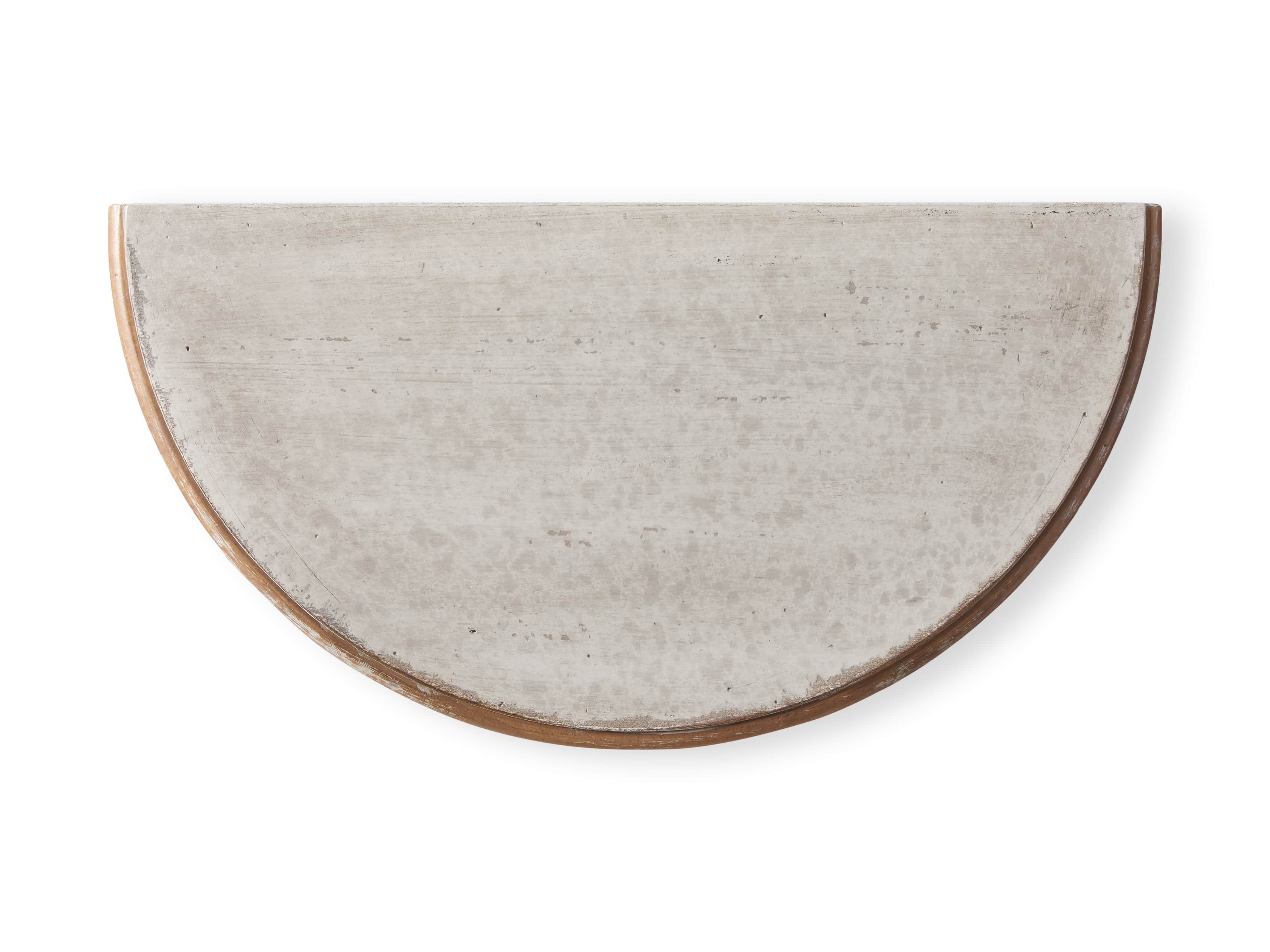 Amalfi 24.5" Demilune Side Table in Terracotta, slide 5 of 5