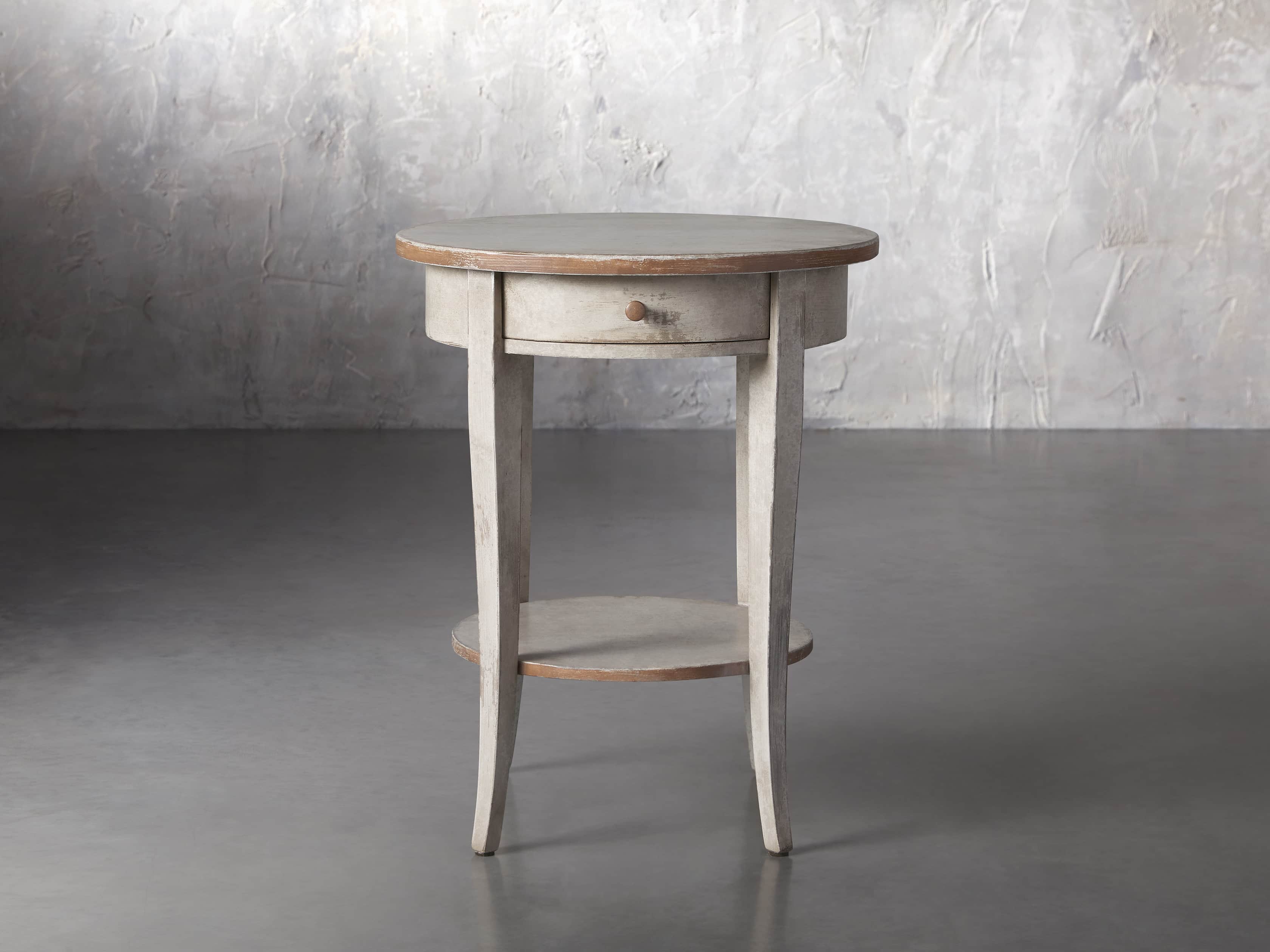 Amalfi 20" Round Side Table in Terracotta, slide 1 of 5