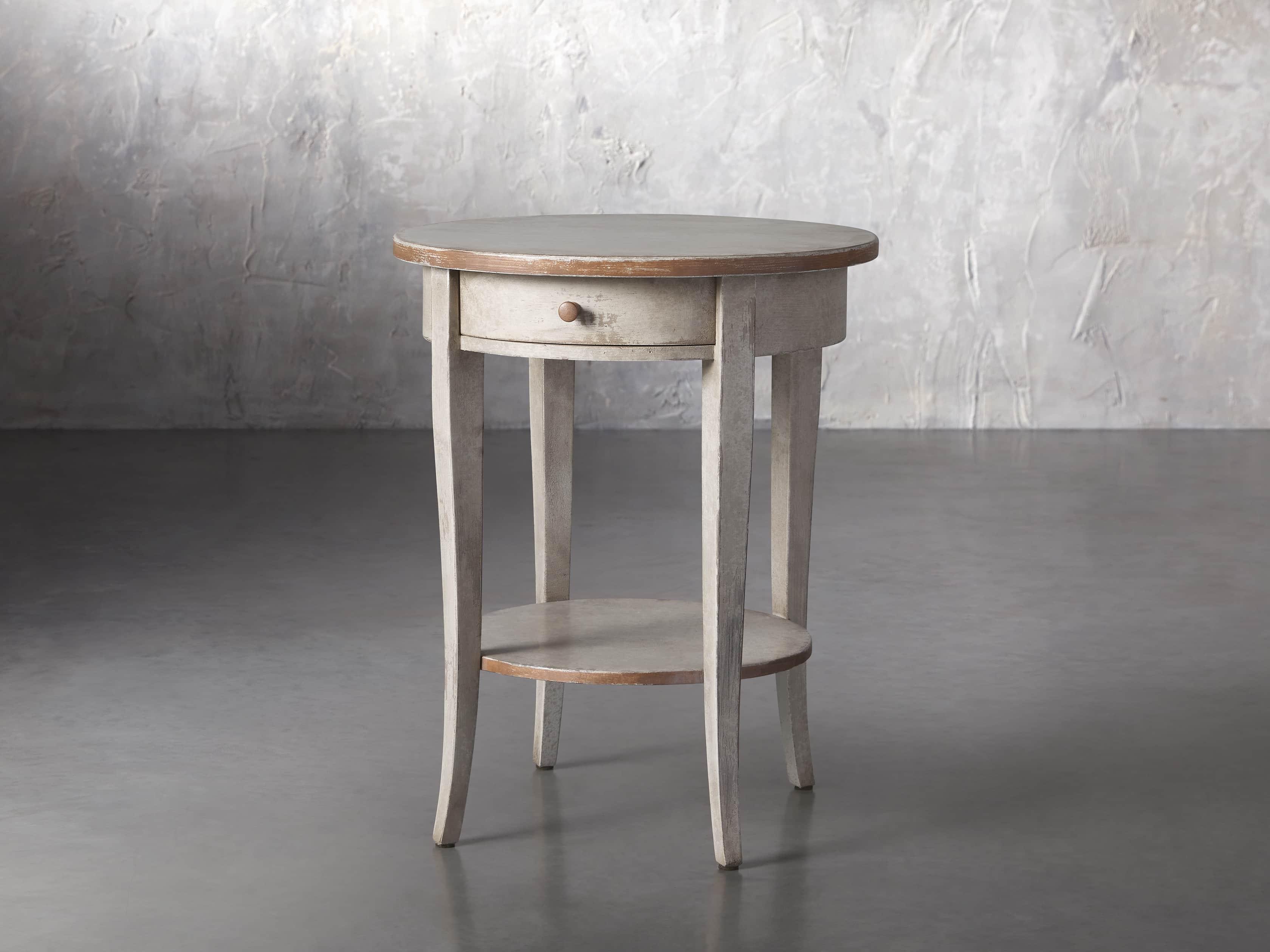 Amalfi 20" Round Side Table in Terracotta, slide 2 of 5