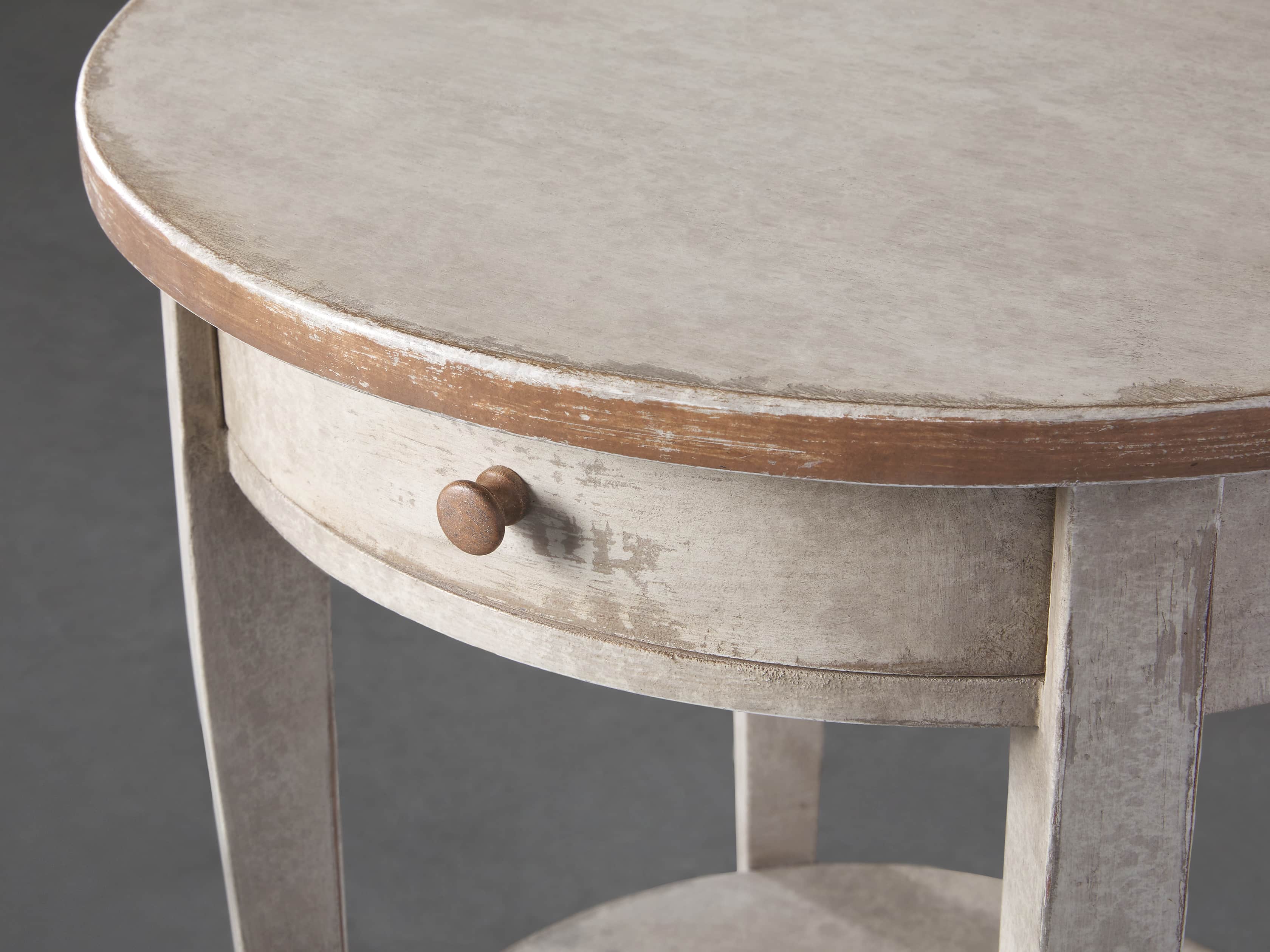Amalfi 20" Round Side Table in Terracotta, slide 3 of 5