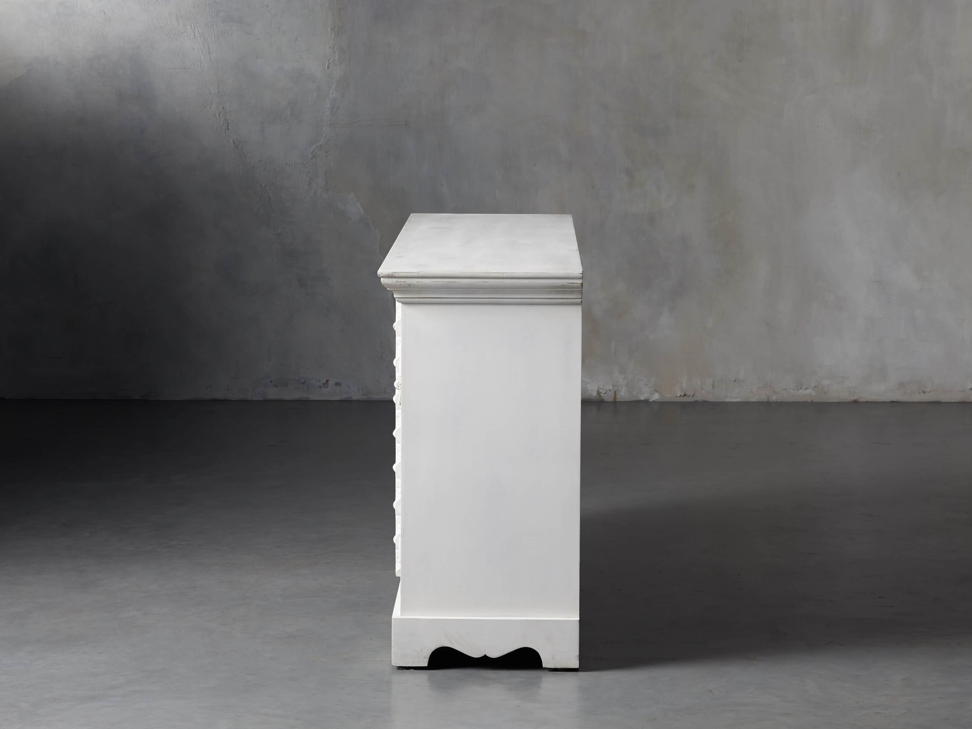 Anika 60" Console Table in White, slide 4 of 10