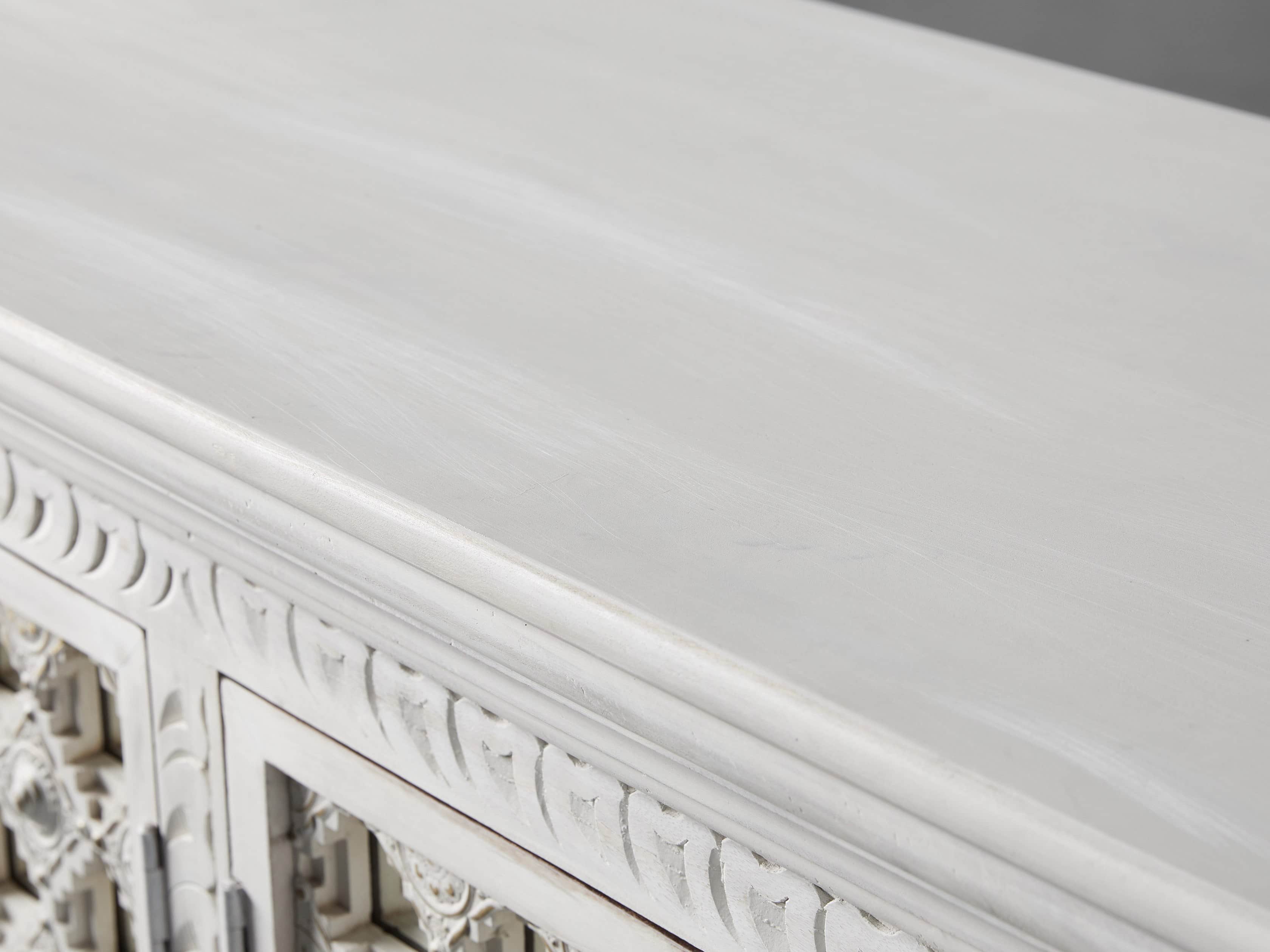 Anika 60" Console Table in White, slide 7 of 10