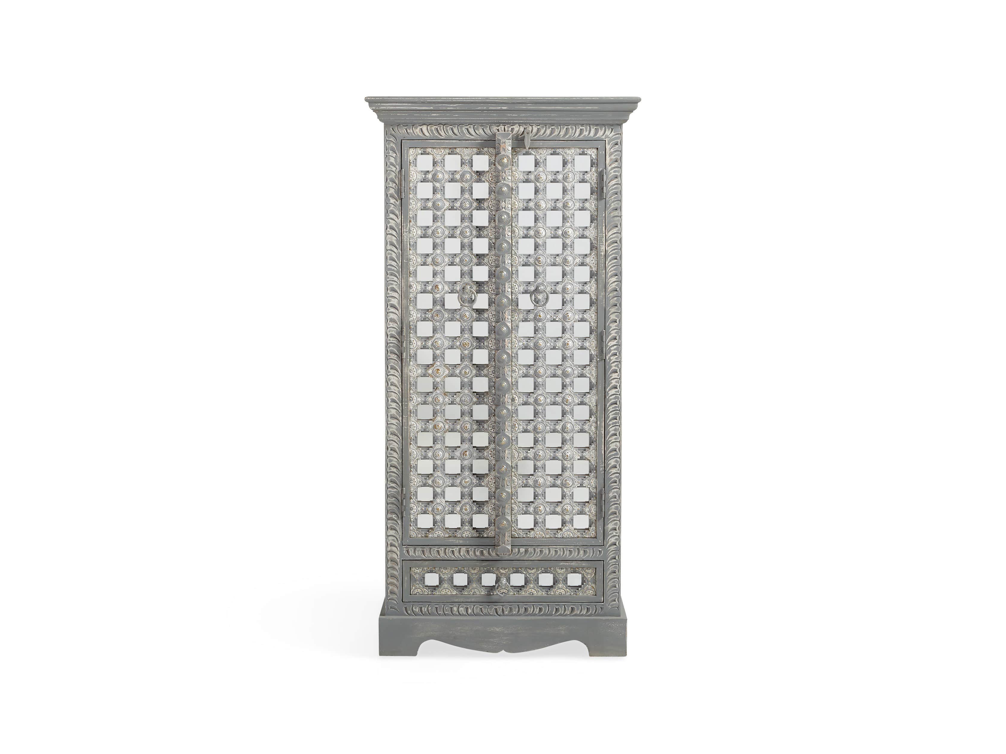 Anika 28" Armoire in Grey, slide 1 of 6
