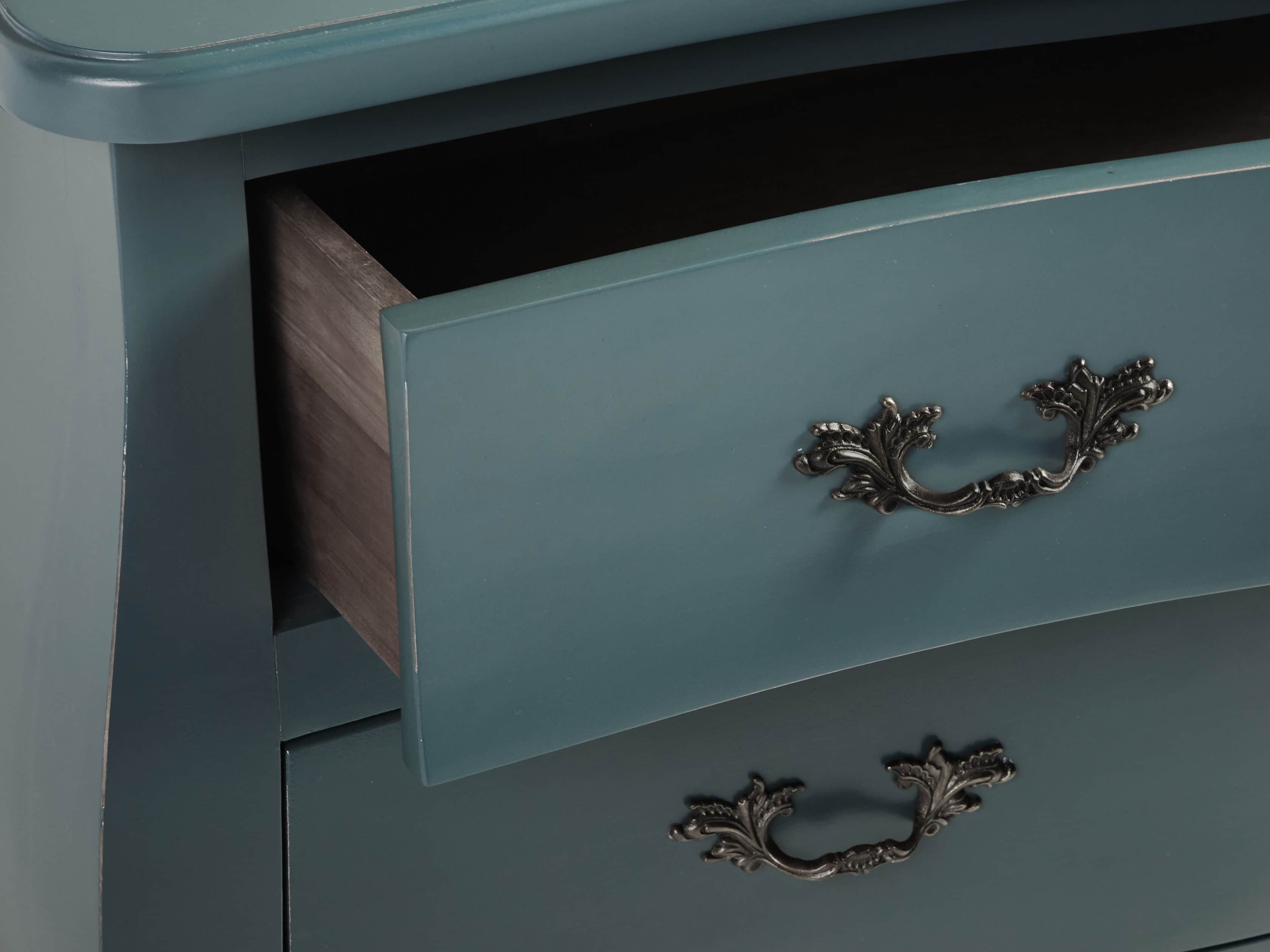 BOMBAY 3 DRAWER CHEST IN BAY GREEN, slide 5 of 5