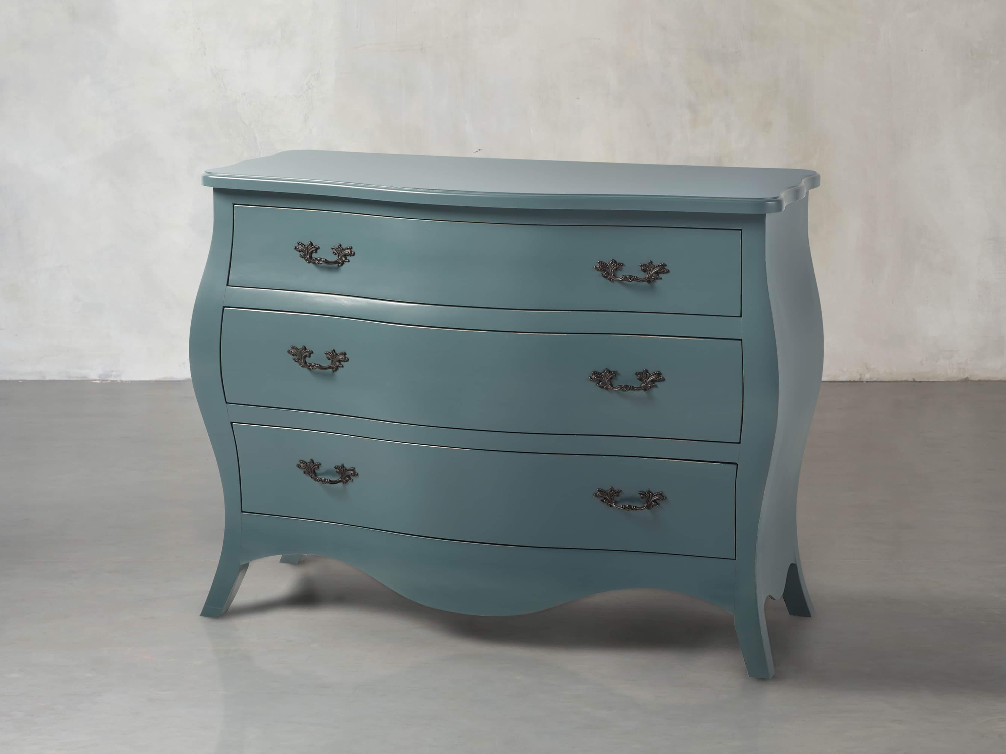 BOMBAY 3 DRAWER CHEST IN BAY GREEN, slide 2 of 5