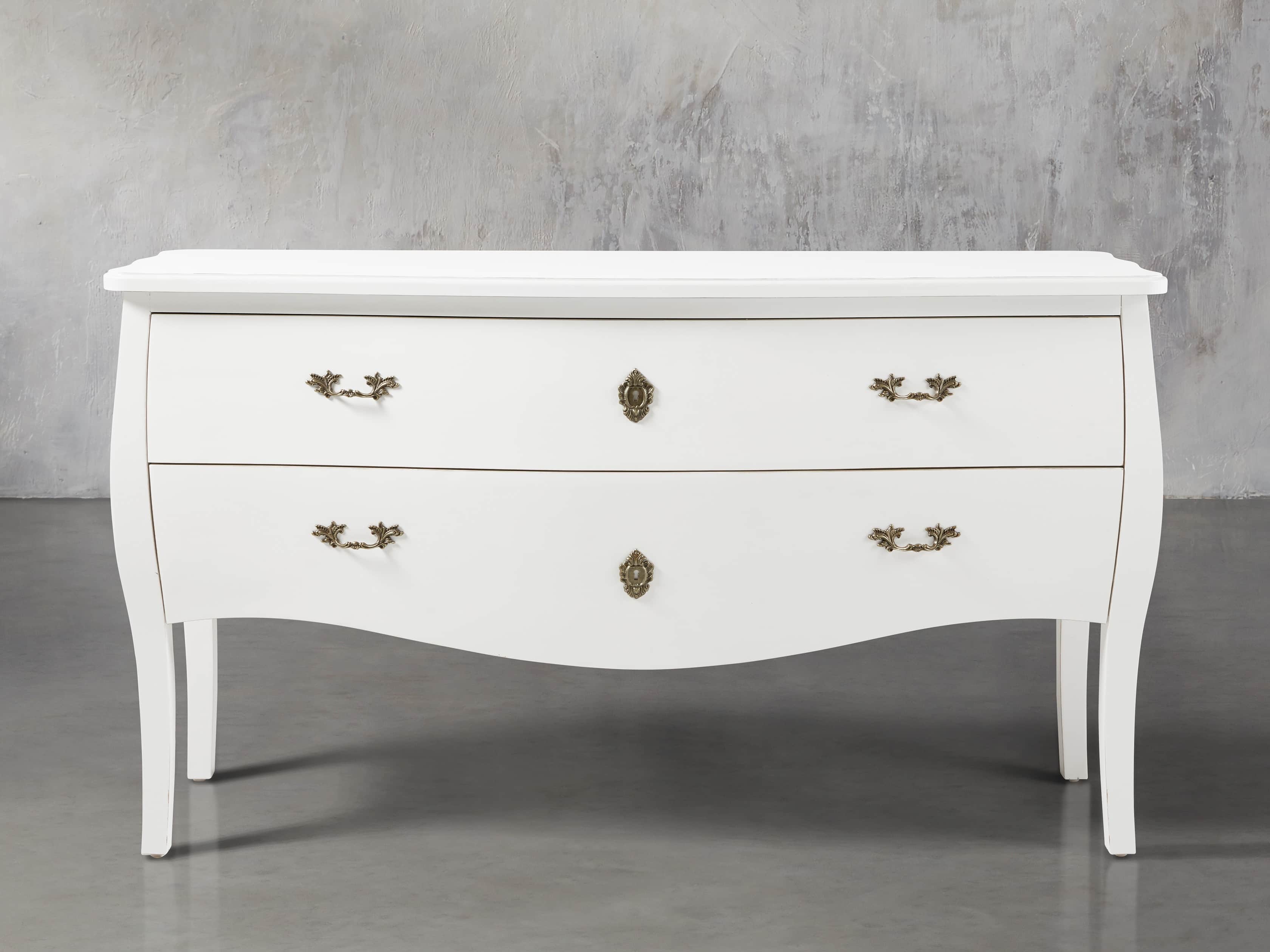 Bombay Large 2 Drawer Chest in White