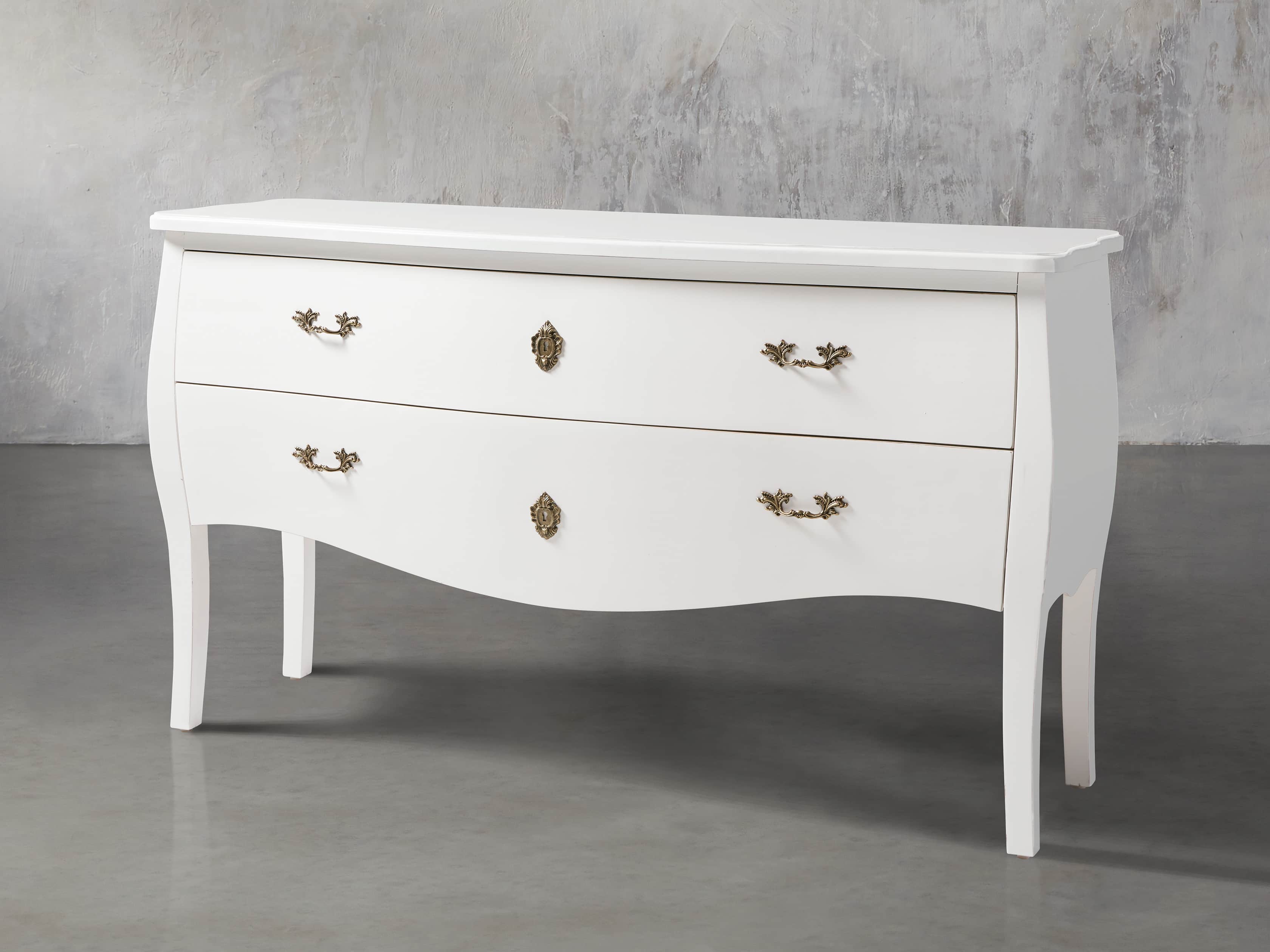 Bombay Two Drawer Chest in White Arhaus Furniture