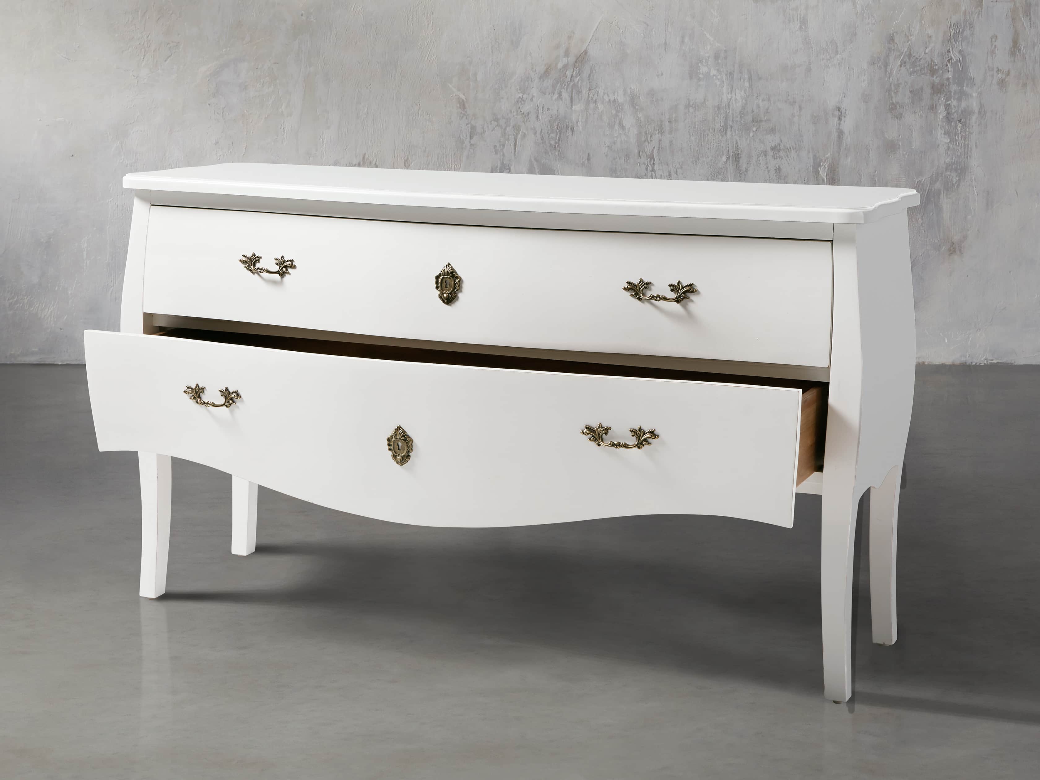 Bombay Large 2 Drawer Chest in White