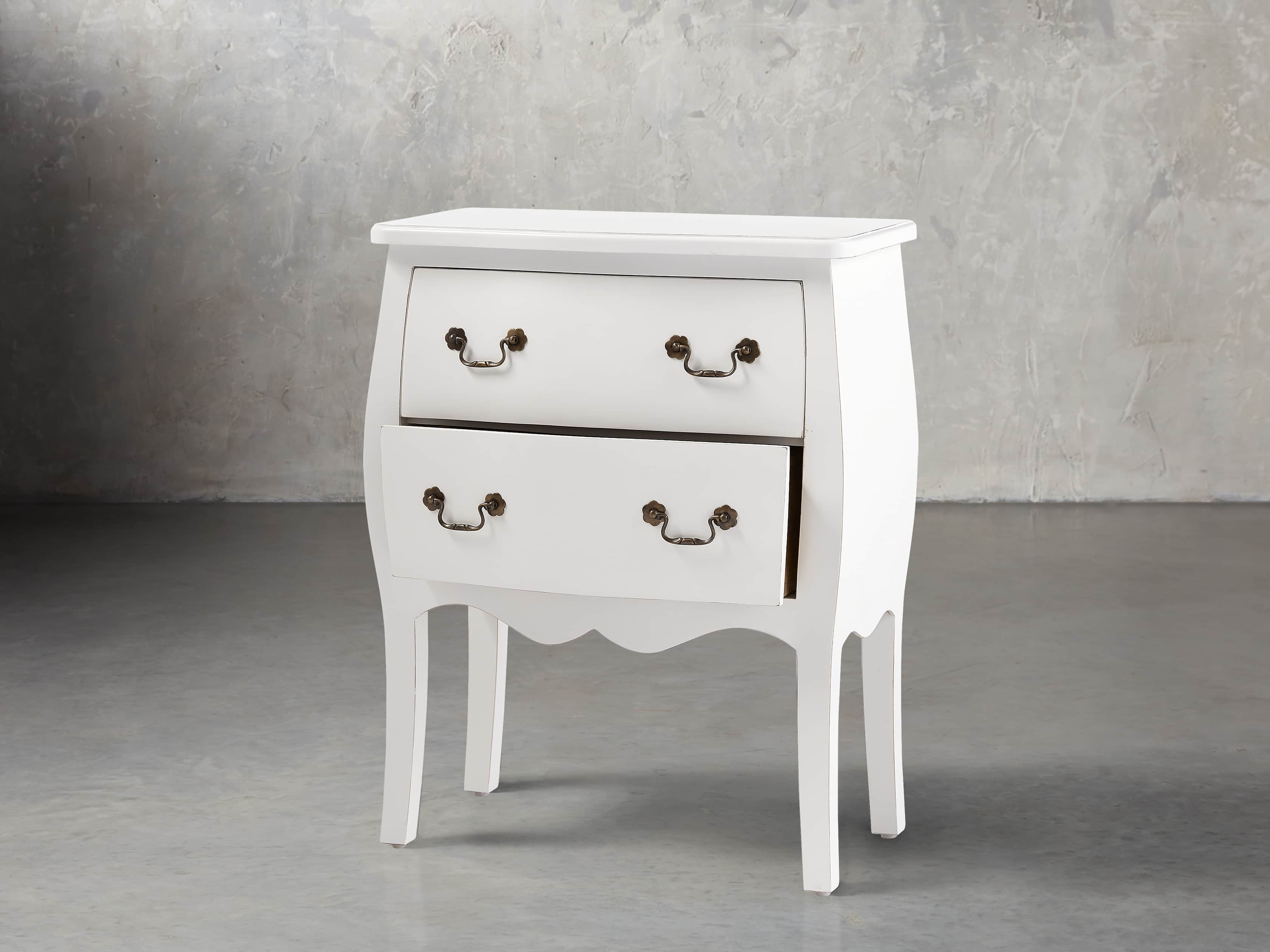 Bombay Small 2 Drawer Chest in White