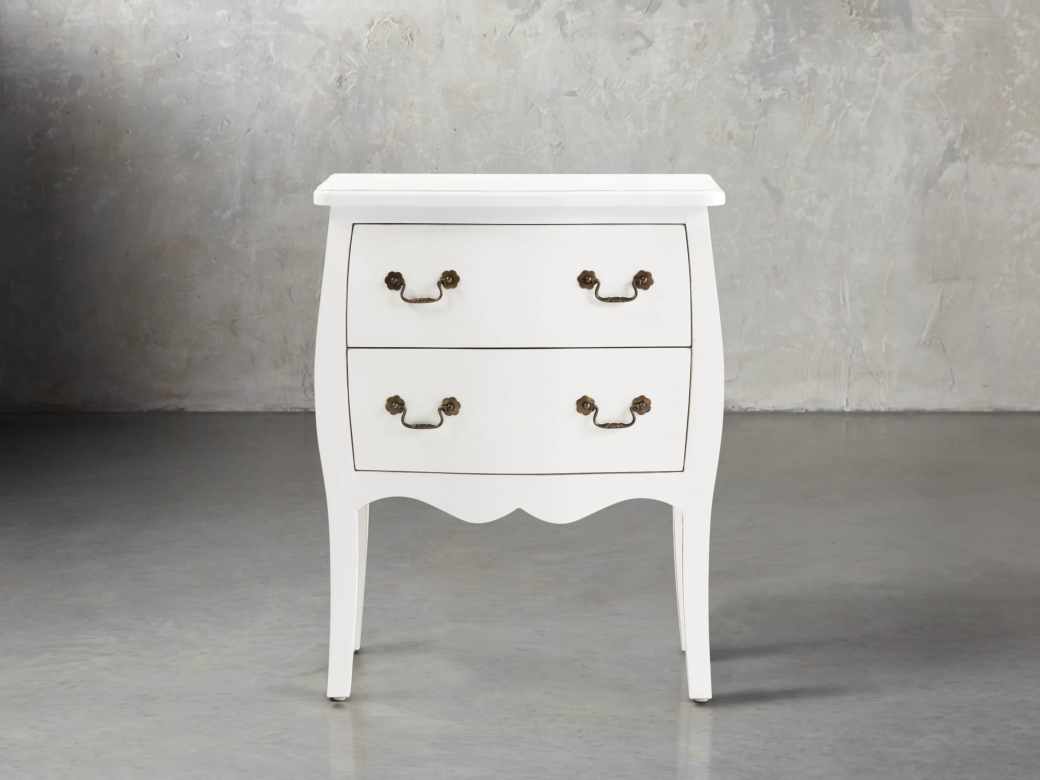 Bombay Small 2 Drawer Chest in White