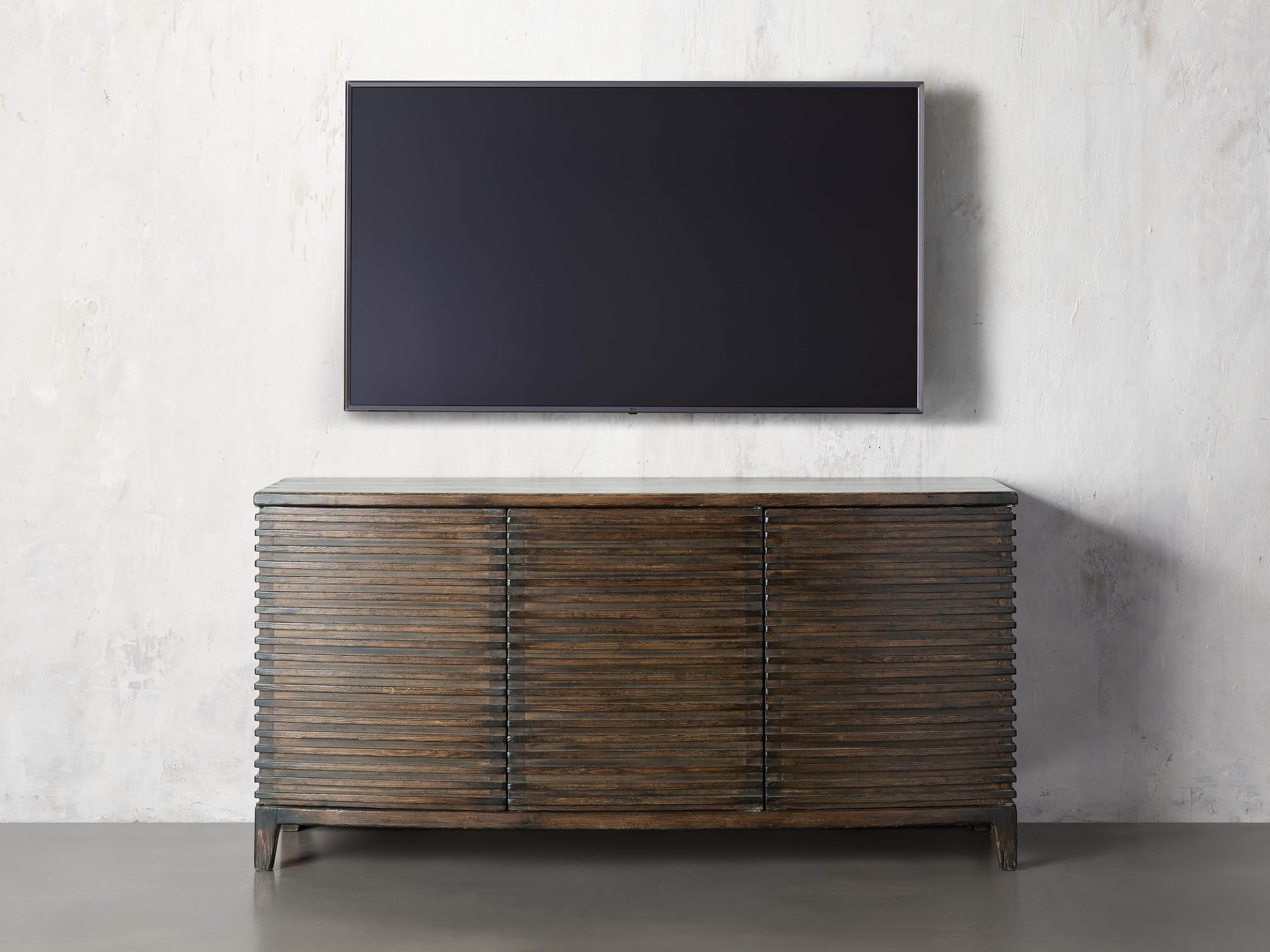 KAI SLATTED 3 DOOR CHEST, slide 4 of 8