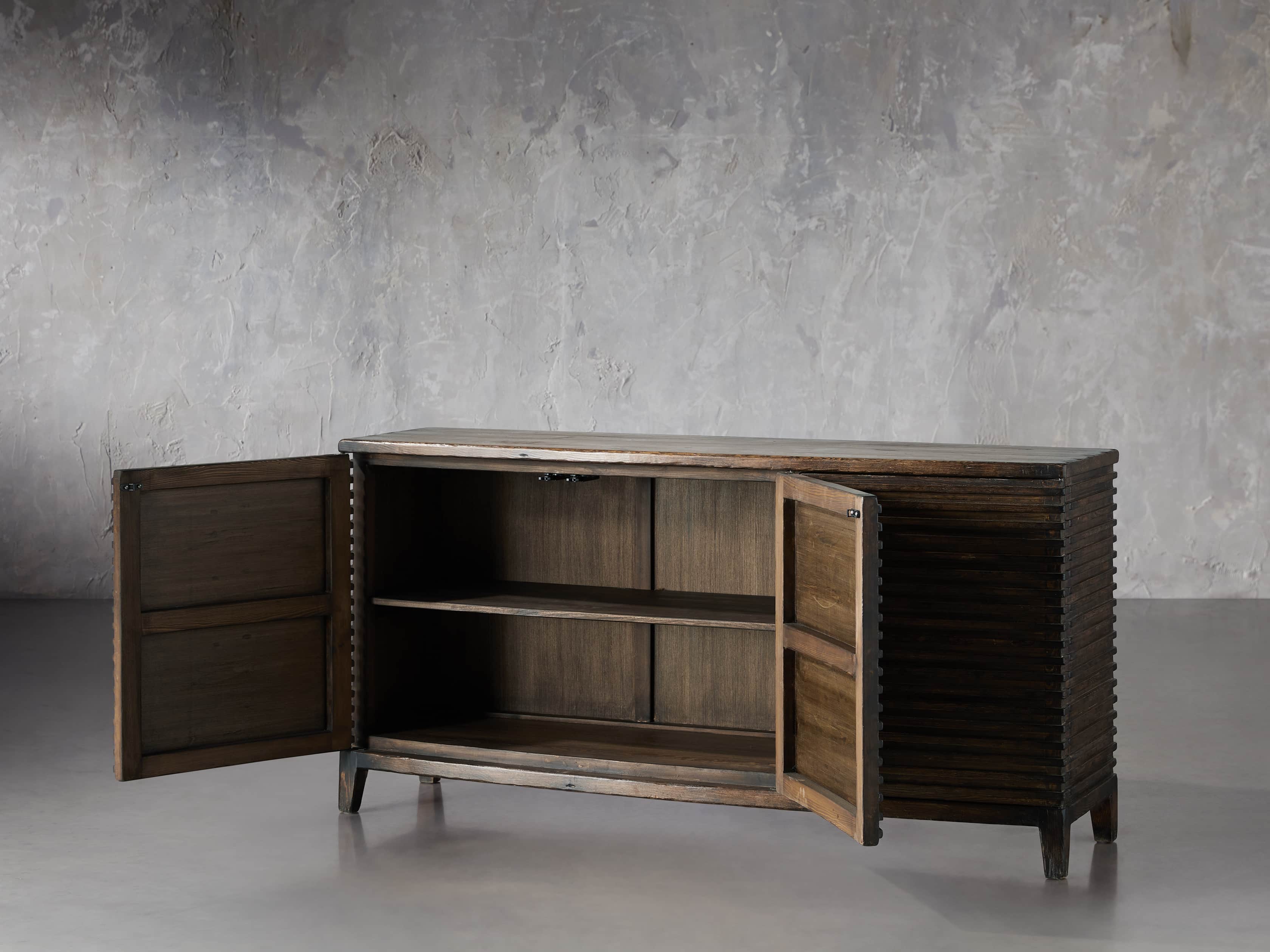 KAI SLATTED 3 DOOR CHEST, slide 3 of 8