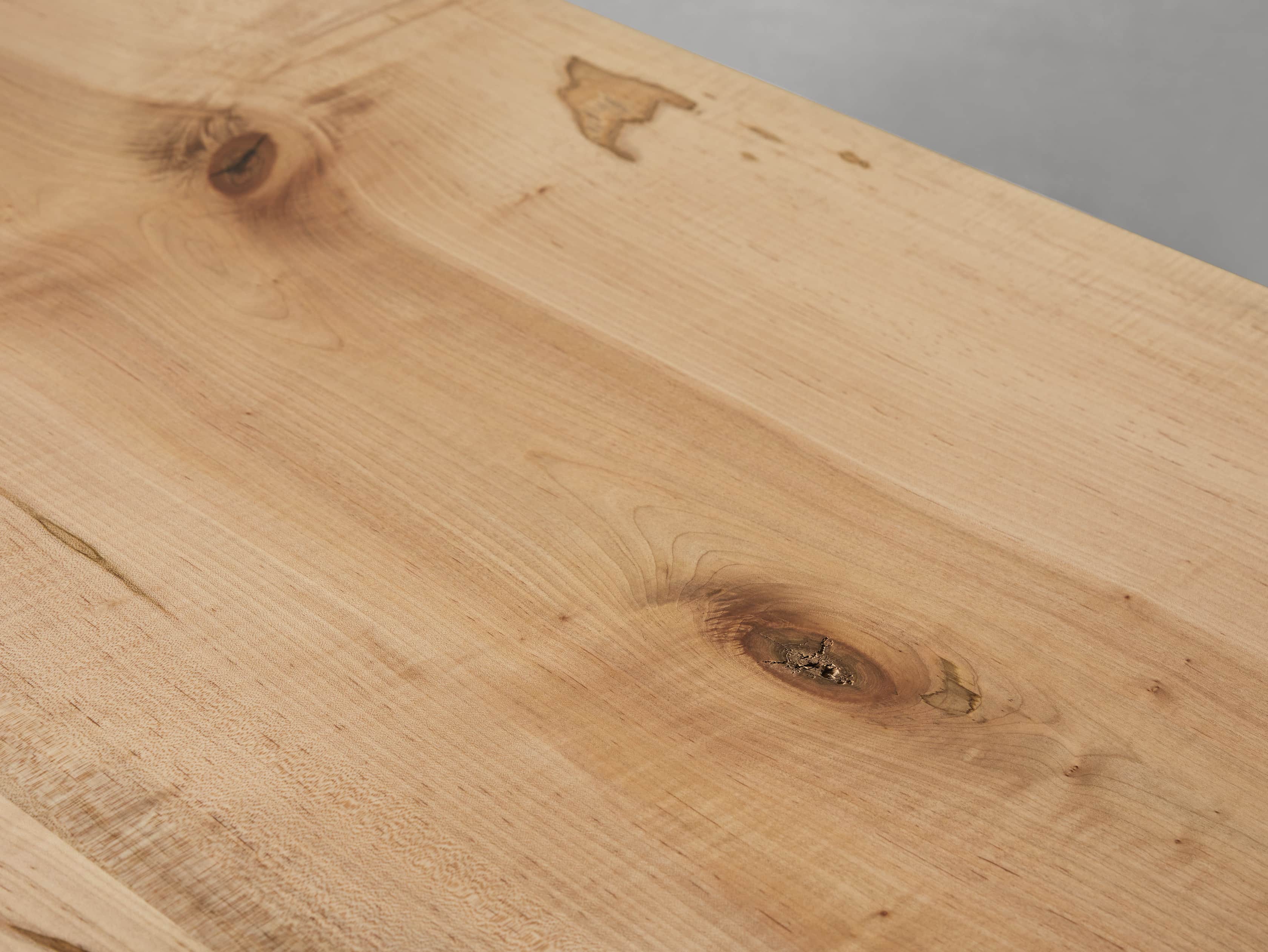 Industrial Crank Desk with Ambrosia Maple Live Edge Wood Top and Large Black and Copper Base, slide 5 of 10
