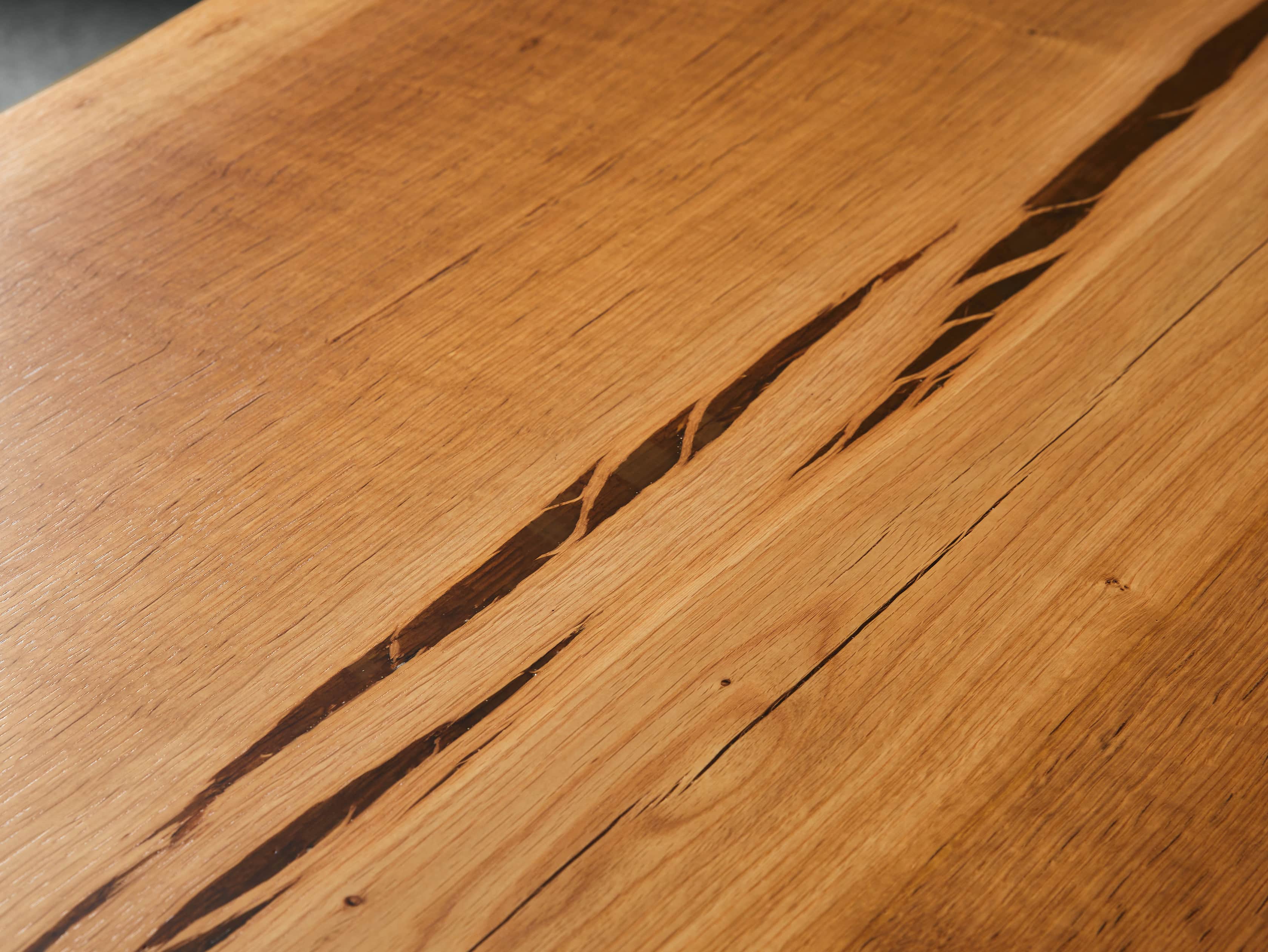 Industrial Crank Desk with Walnut Live Edge Wood Top and Small Iron Base, slide 8 of 11