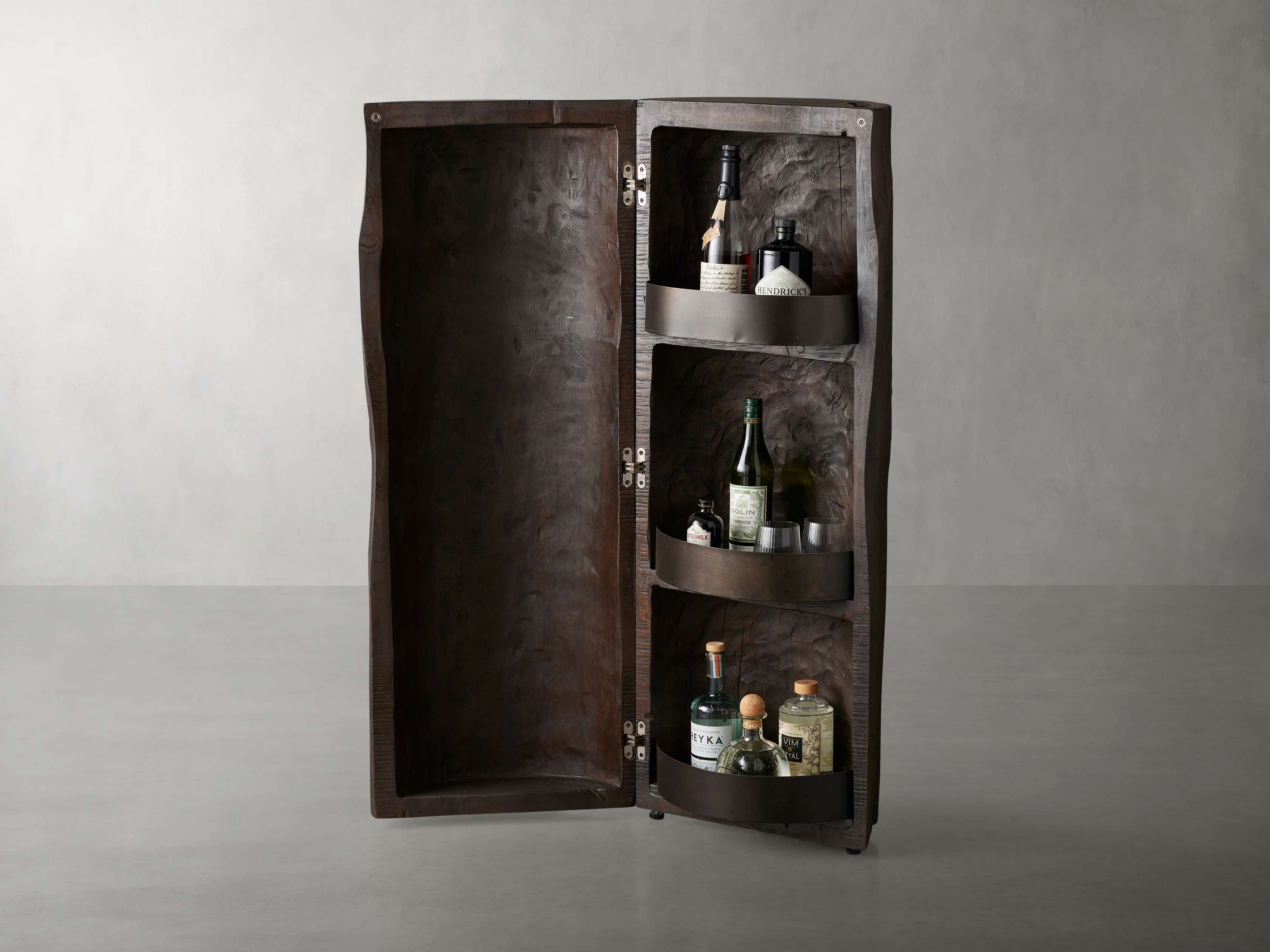 Arhaus liquor store cabinet