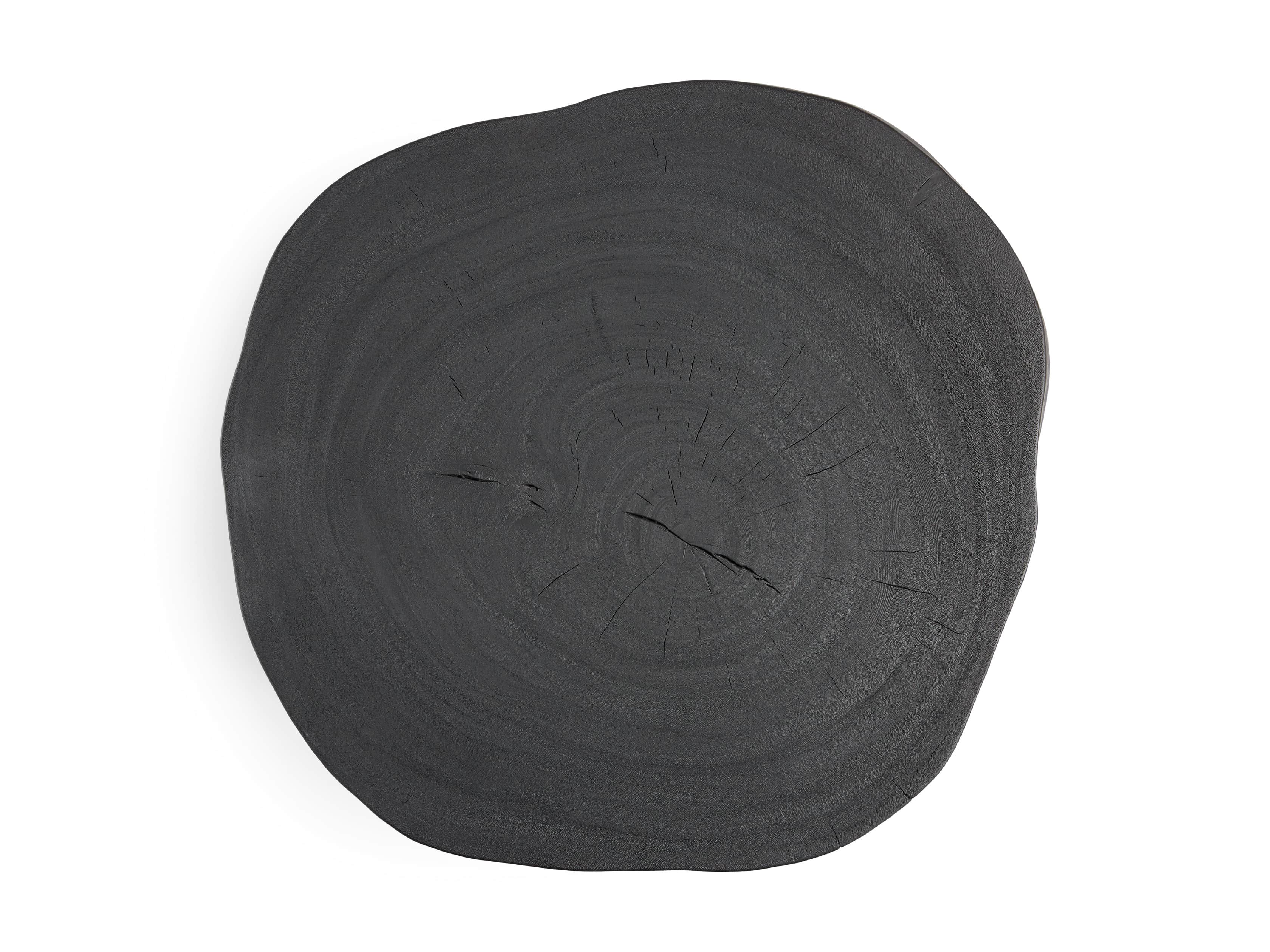 Mangata Full Shou Sugi Ban Suar Single Table with 18" Base