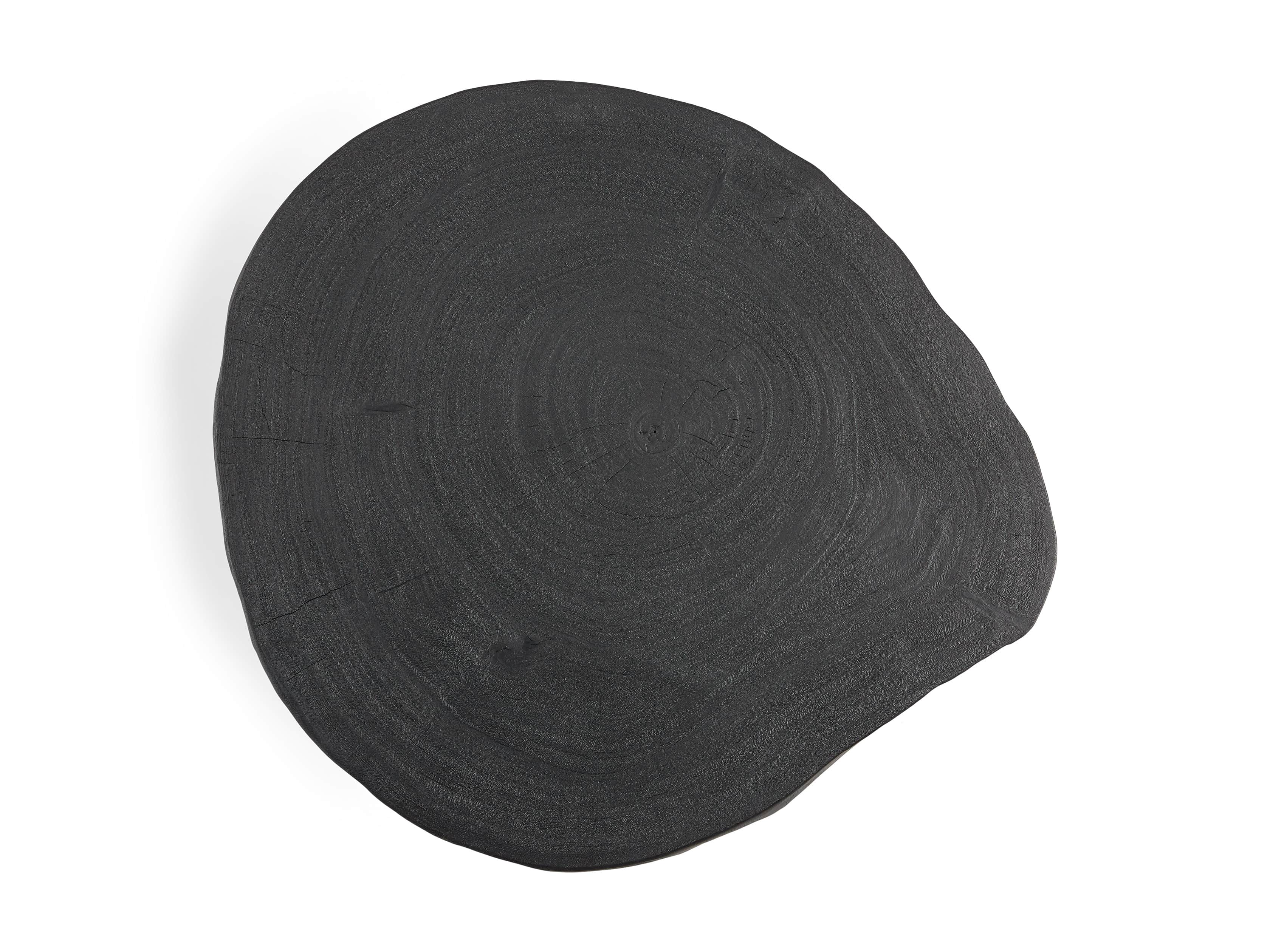 Mangata Full Shou Sugi Ban Suar Single Table with 18" Base