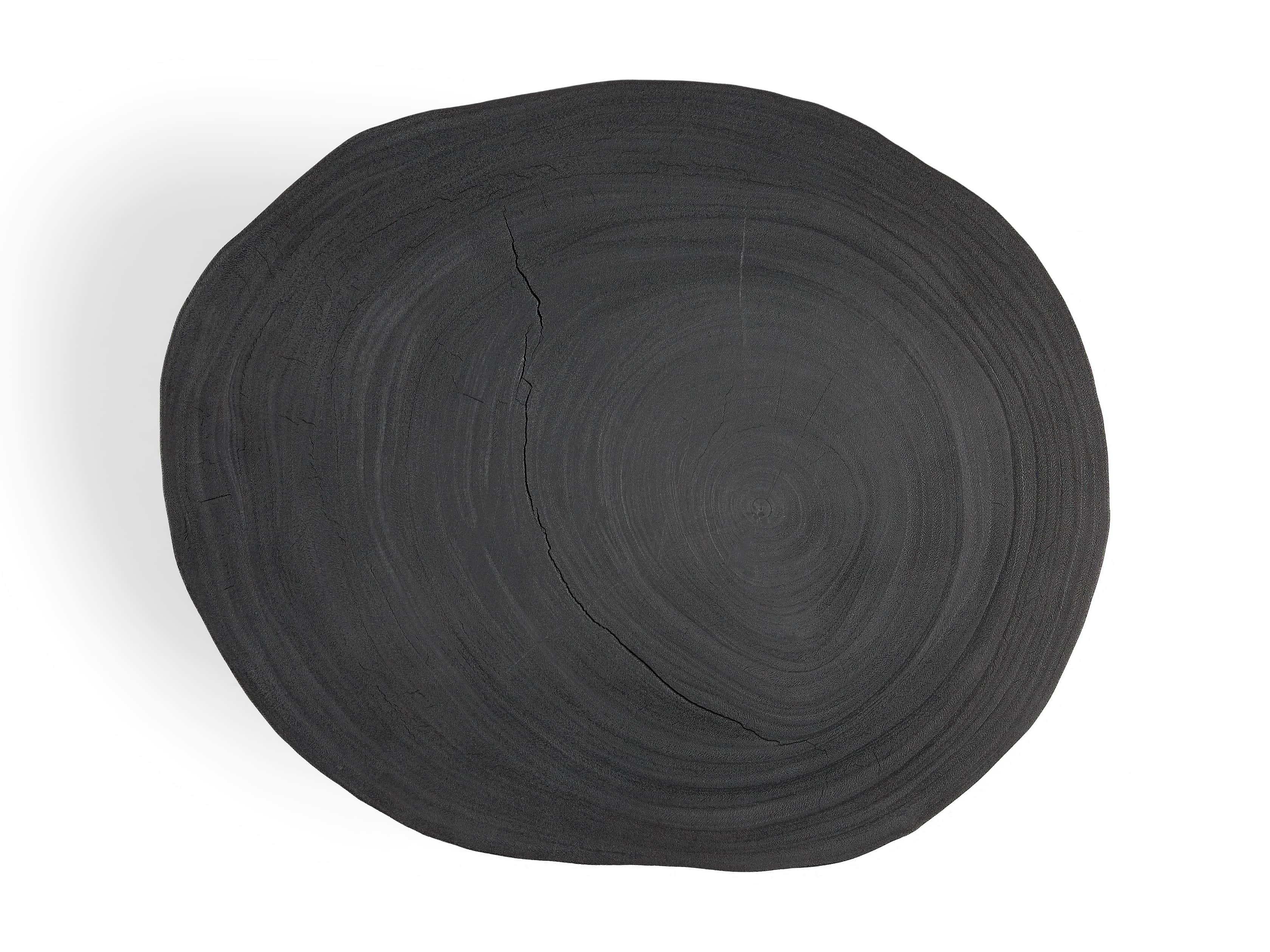 Mangata Full Shou Sugi Ban Suar Single Table with 18" Base