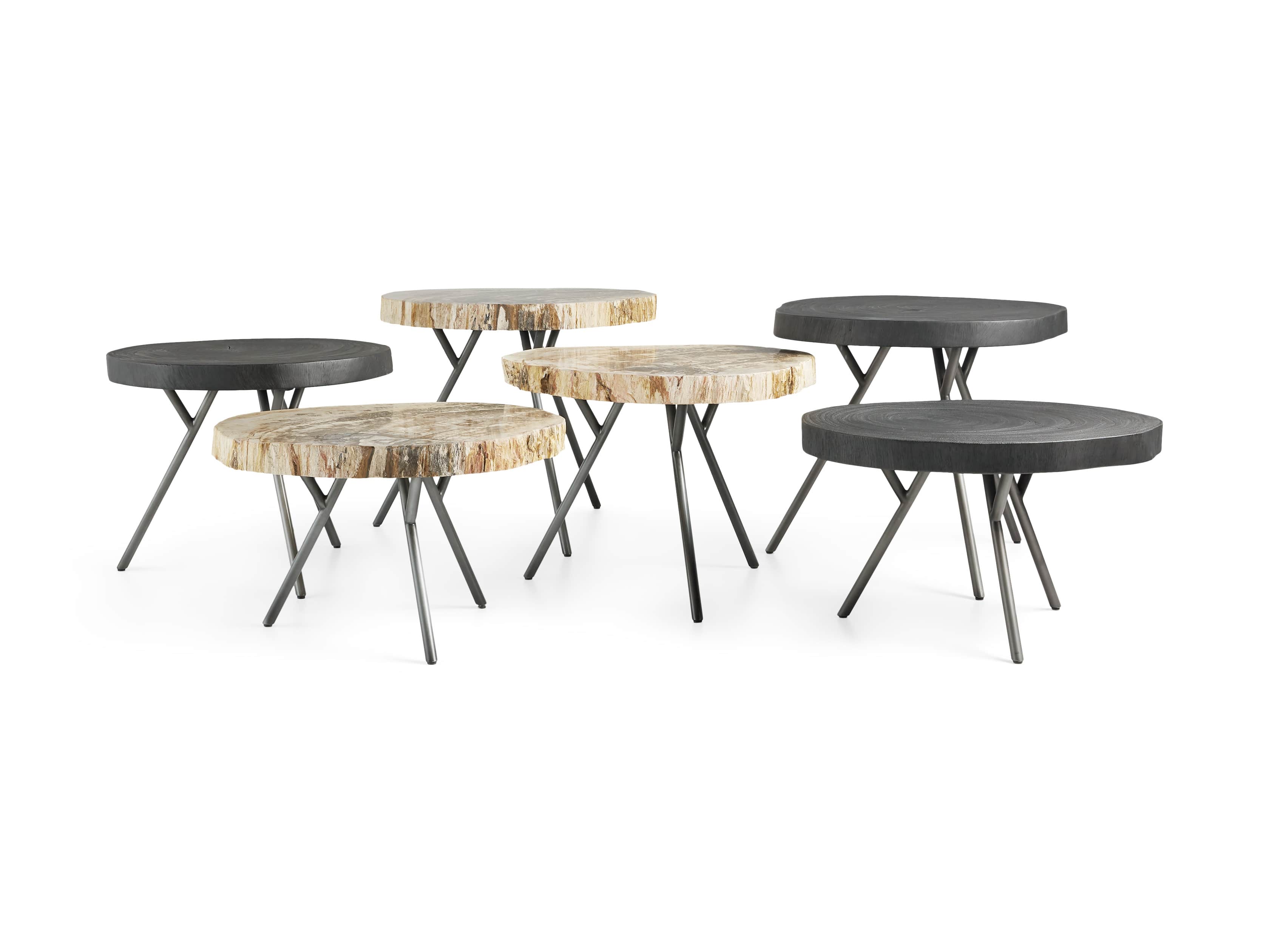 View the Mangata Shou Sugi Ban and Petrified Wood Table
