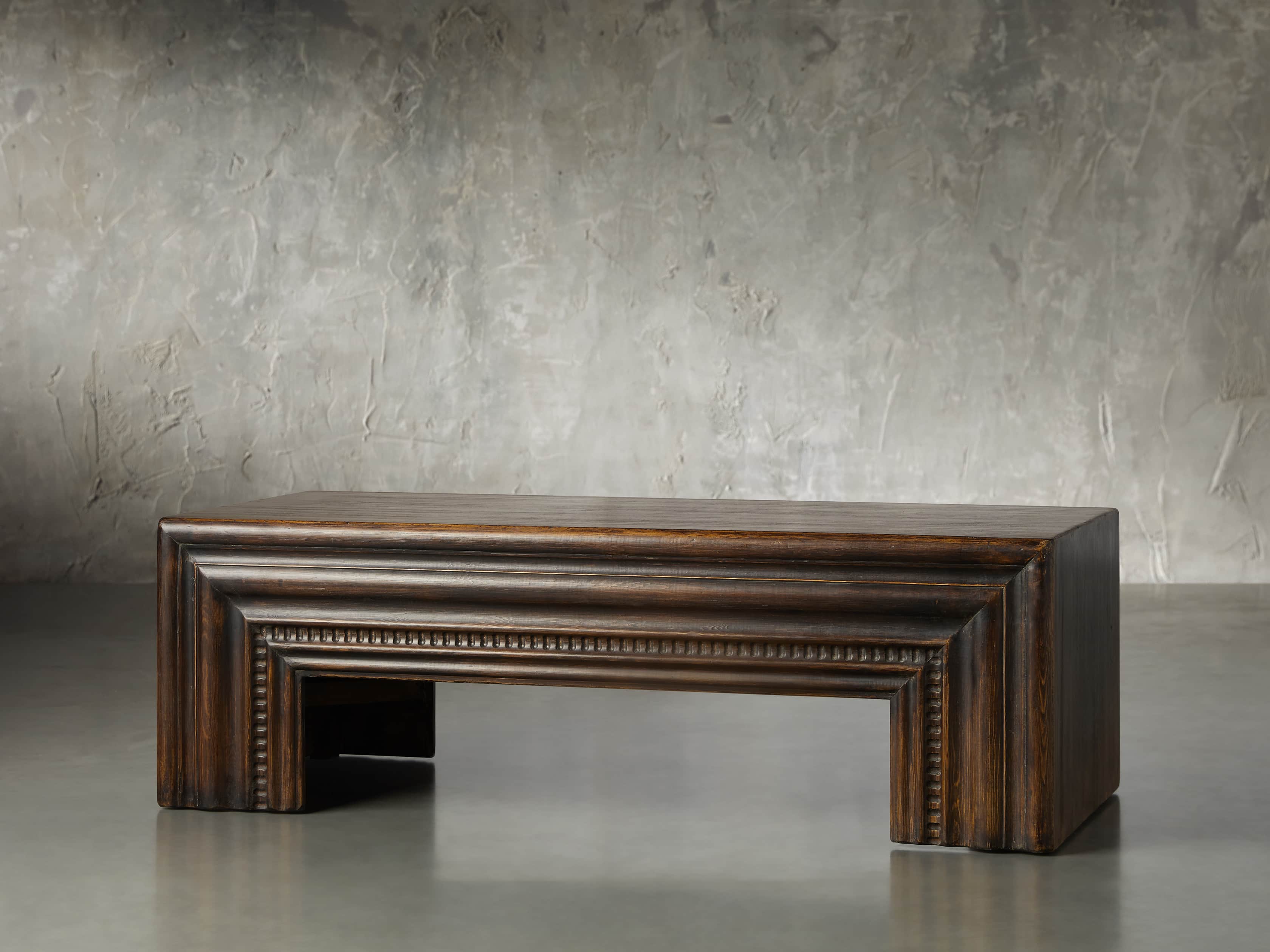 Millie 55" Coffee Table in Dhurrie Brown, slide 2 of 4