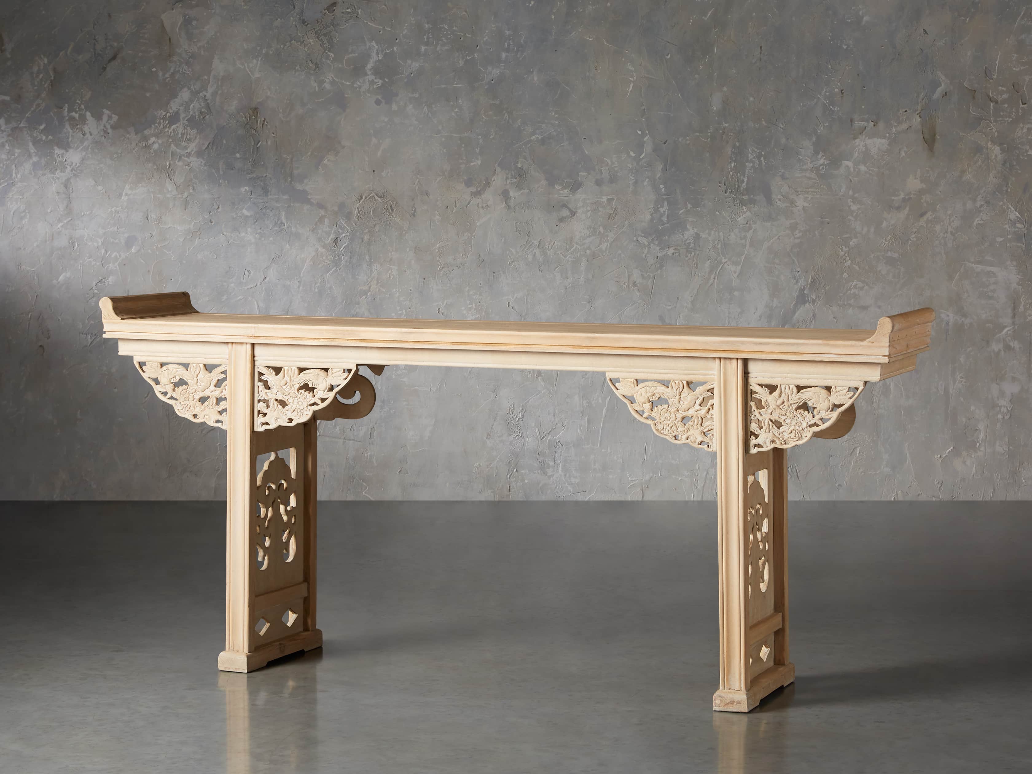Ming 86" Altar Table in Natural Pine, slide 3 of 10
