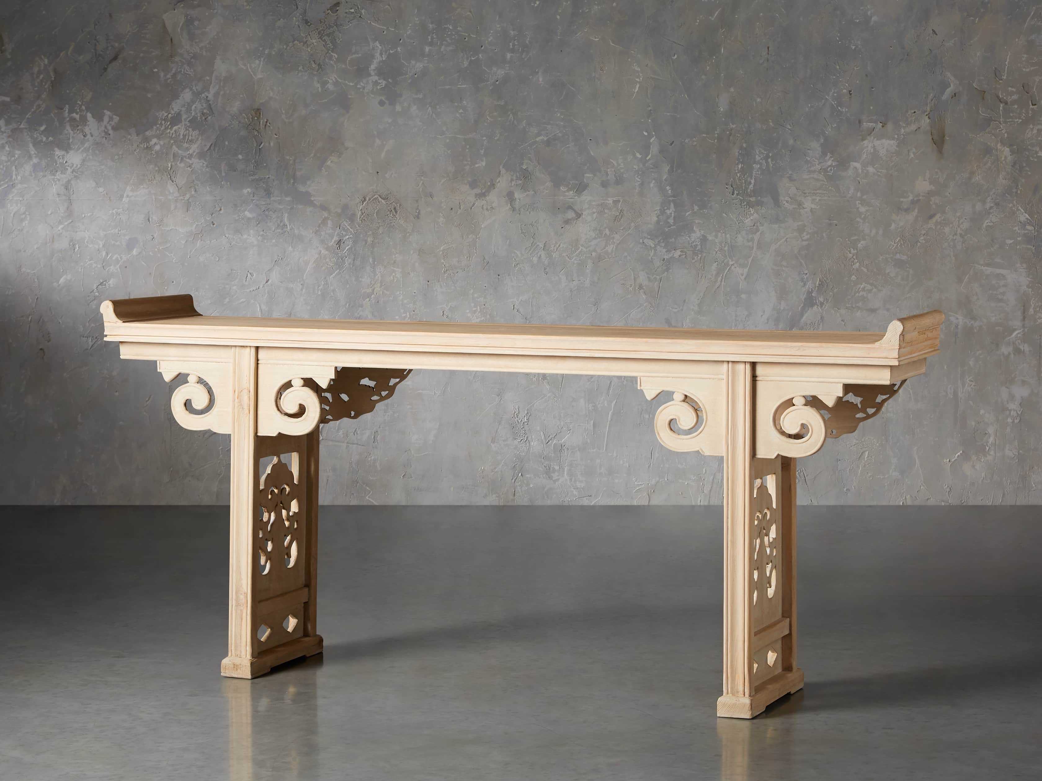 Ming 86" Altar Table in Natural Pine, slide 5 of 10