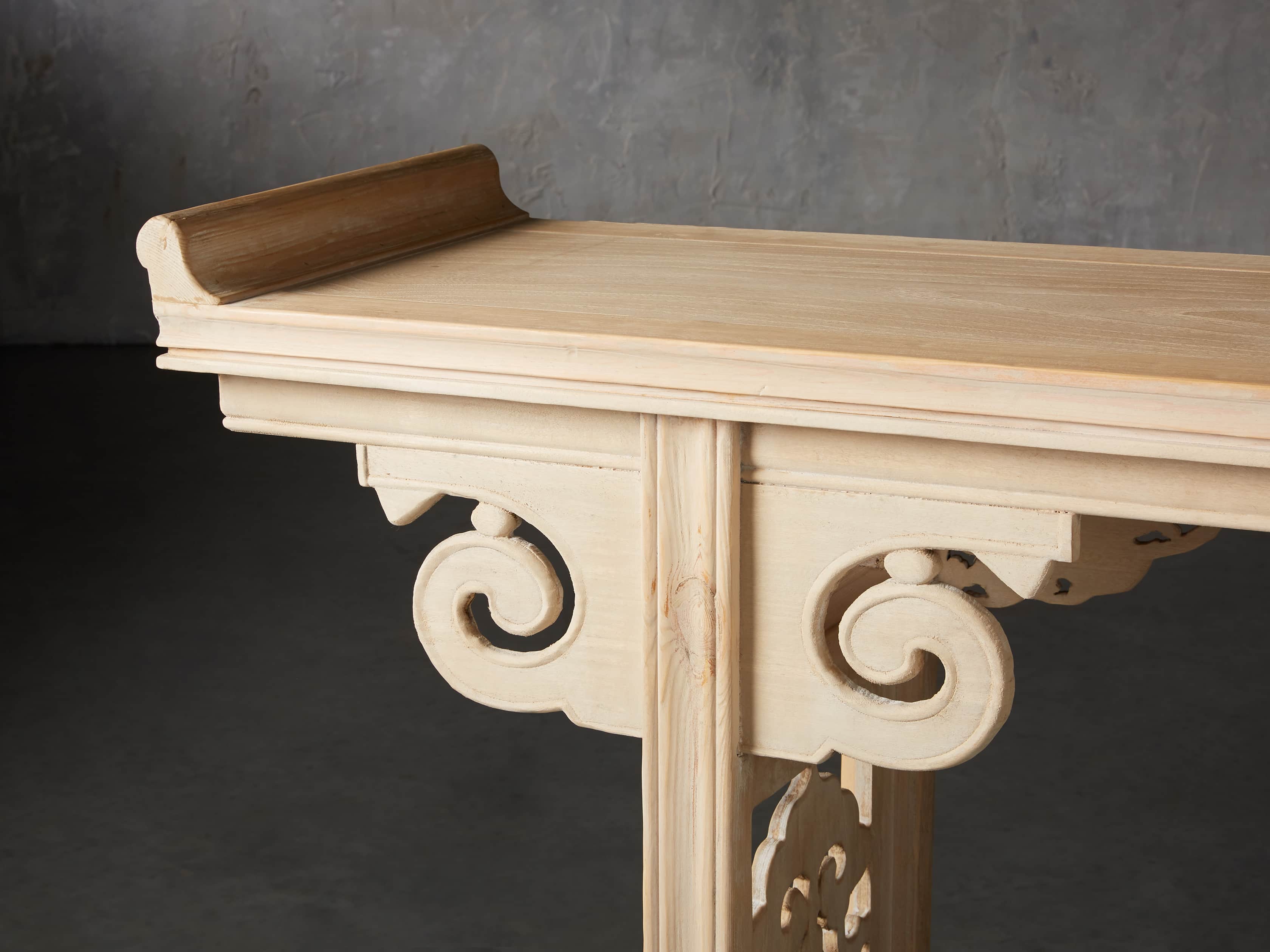 Ming 86" Altar Table in Natural Pine, slide 7 of 10