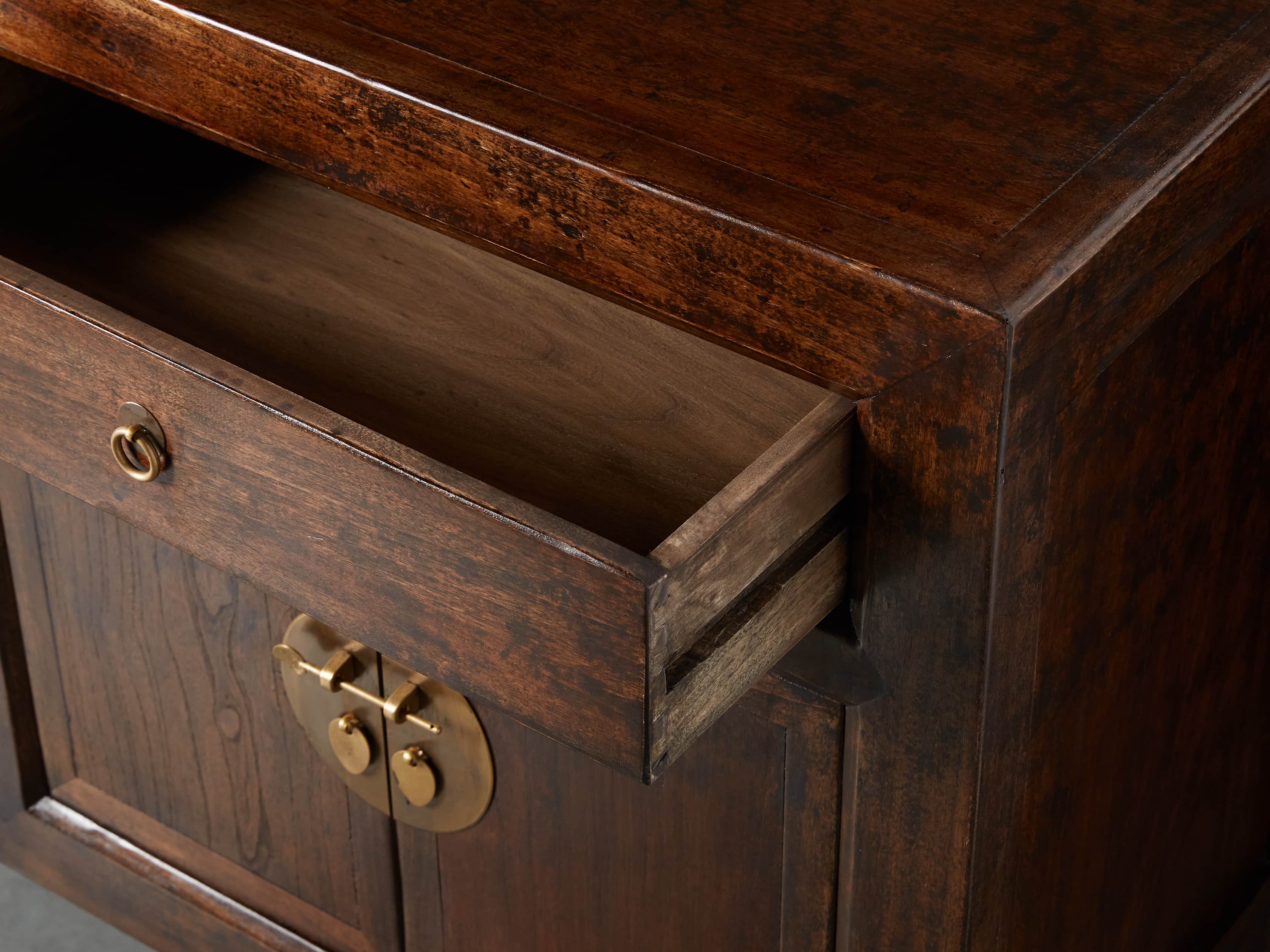 Ming 83" Cabriole Leg Cabinet