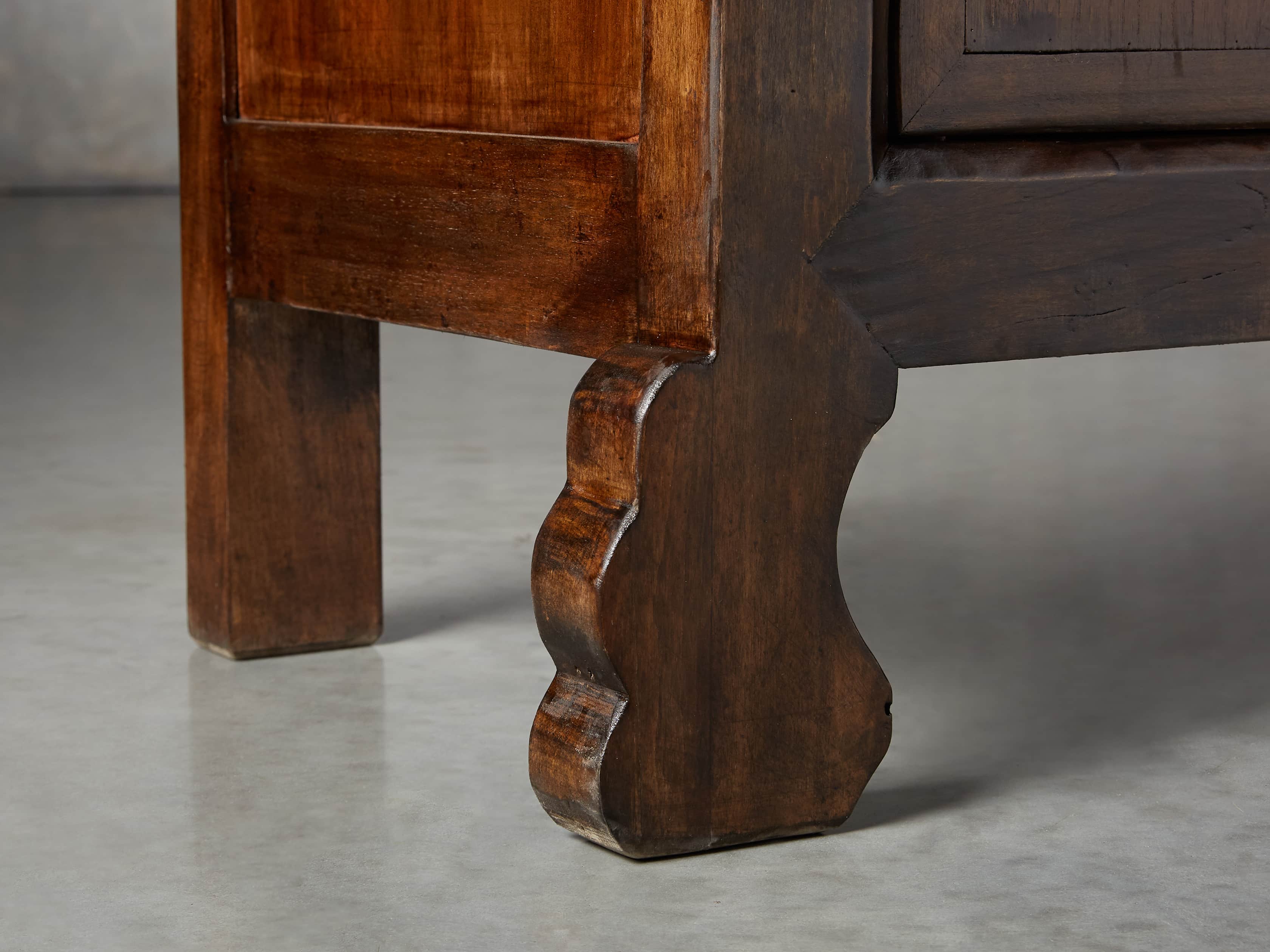 Ming 83" Cabriole Leg Cabinet