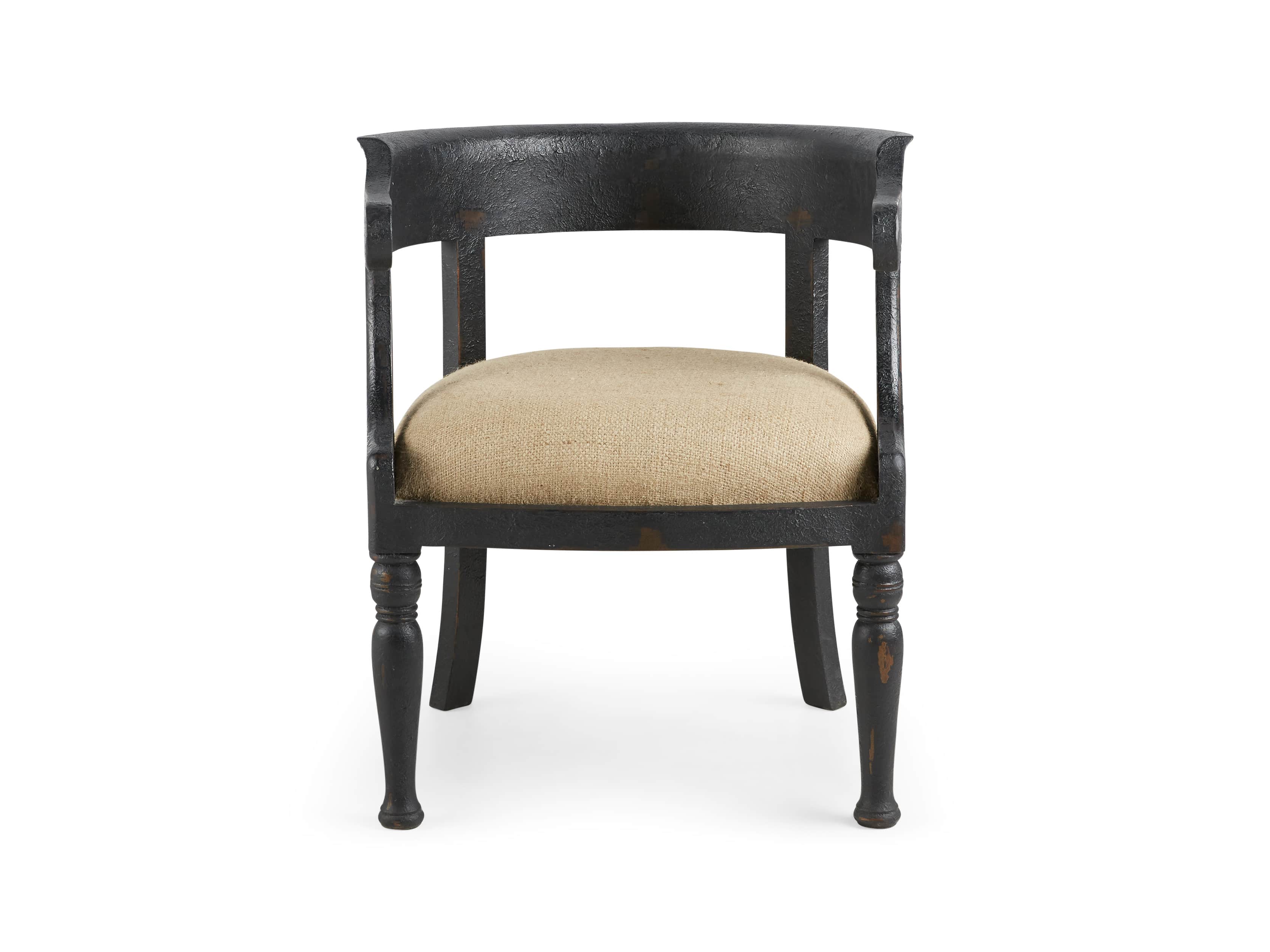 Merle 26" Accent Chair in Baroque Black, slide 8 of 9