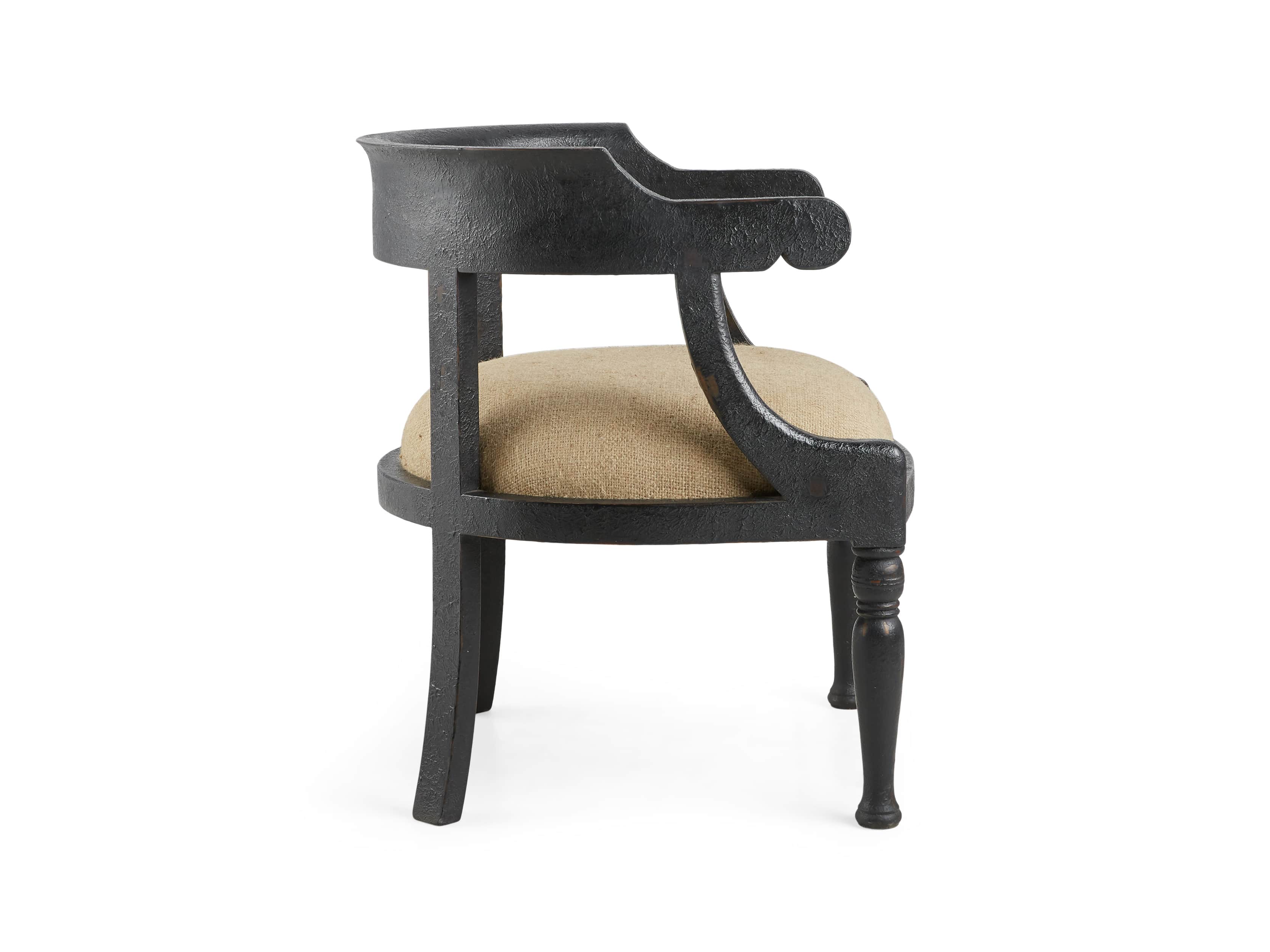 Merle 26" Accent Chair in Baroque Black, slide 9 of 9