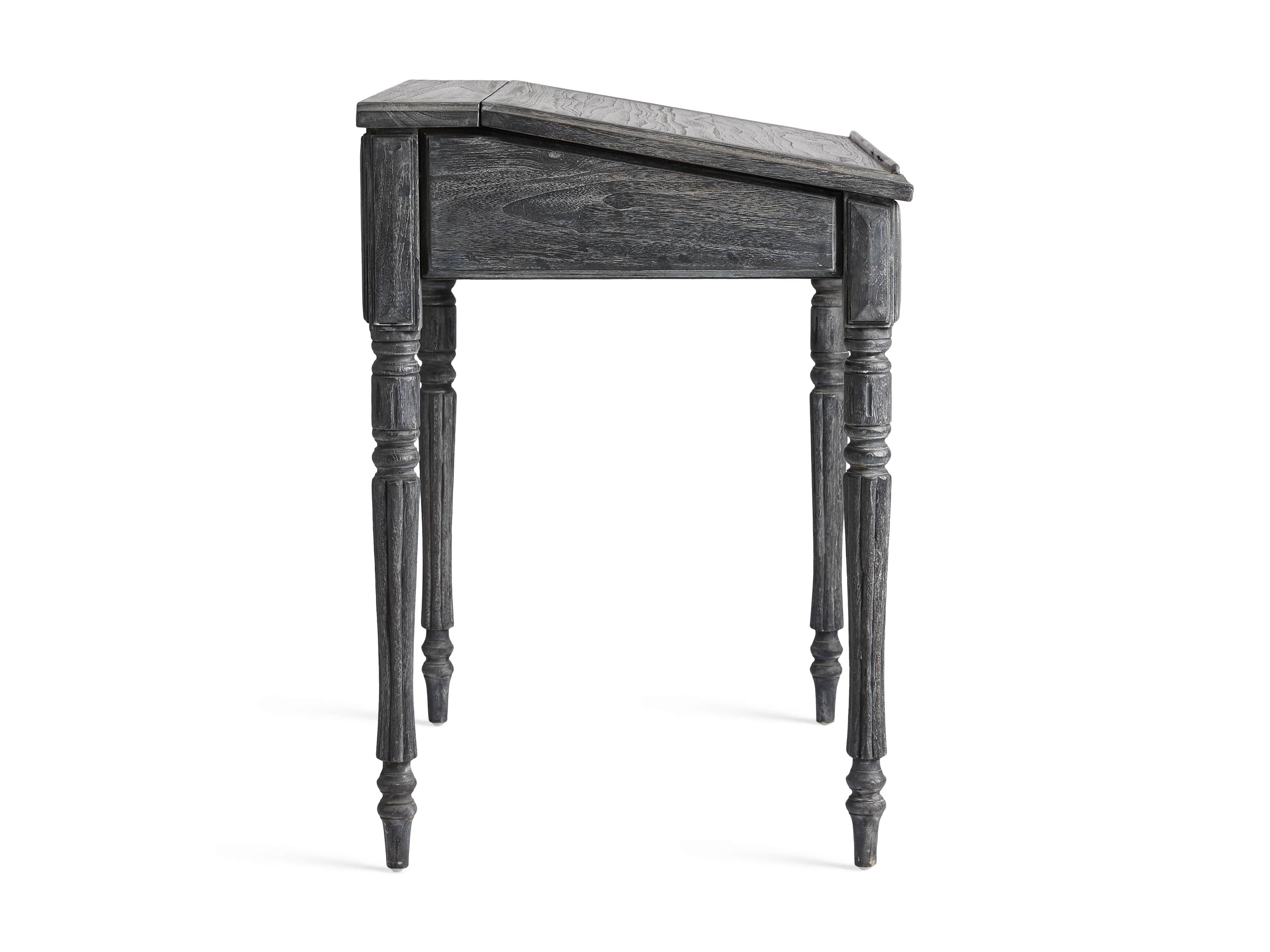 Merle 35" Writing Desk in Baroque Black, slide 8 of 8