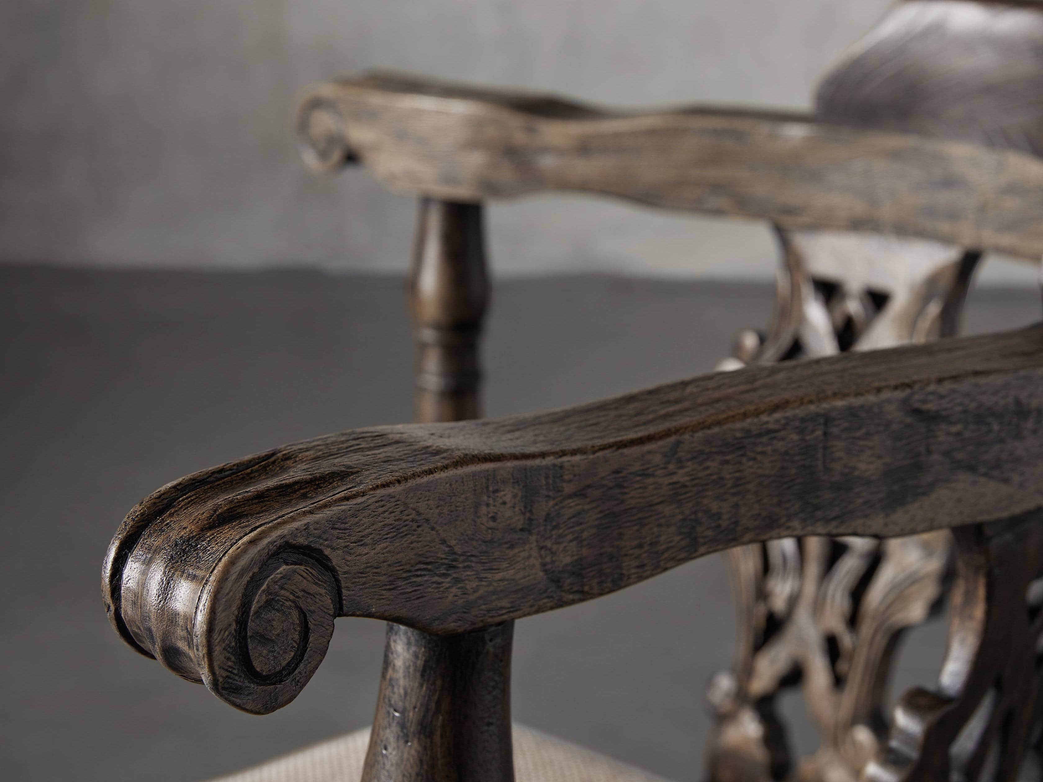 Merle Corner Chair in Brown