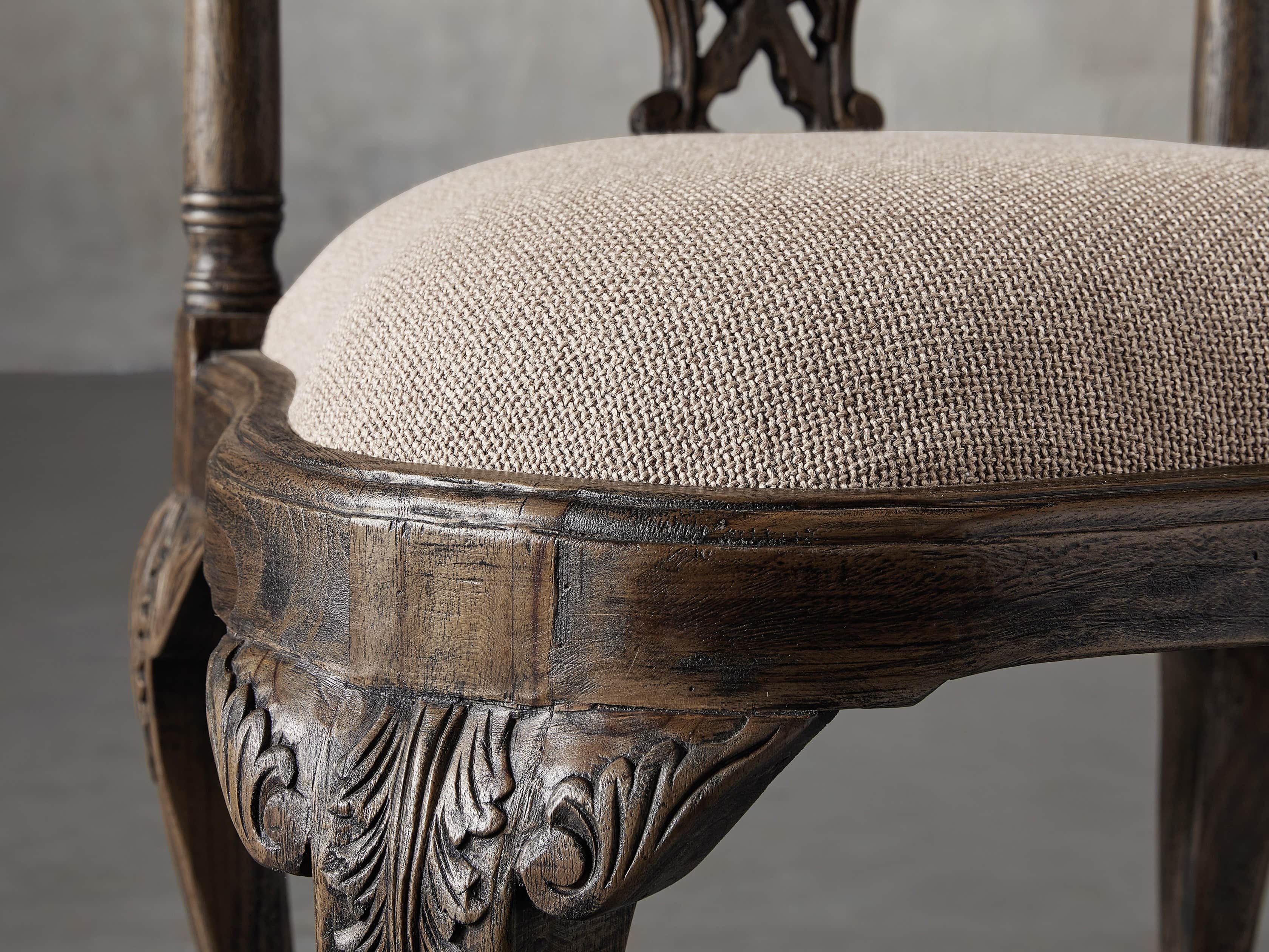 Merle Corner Chair in Brown