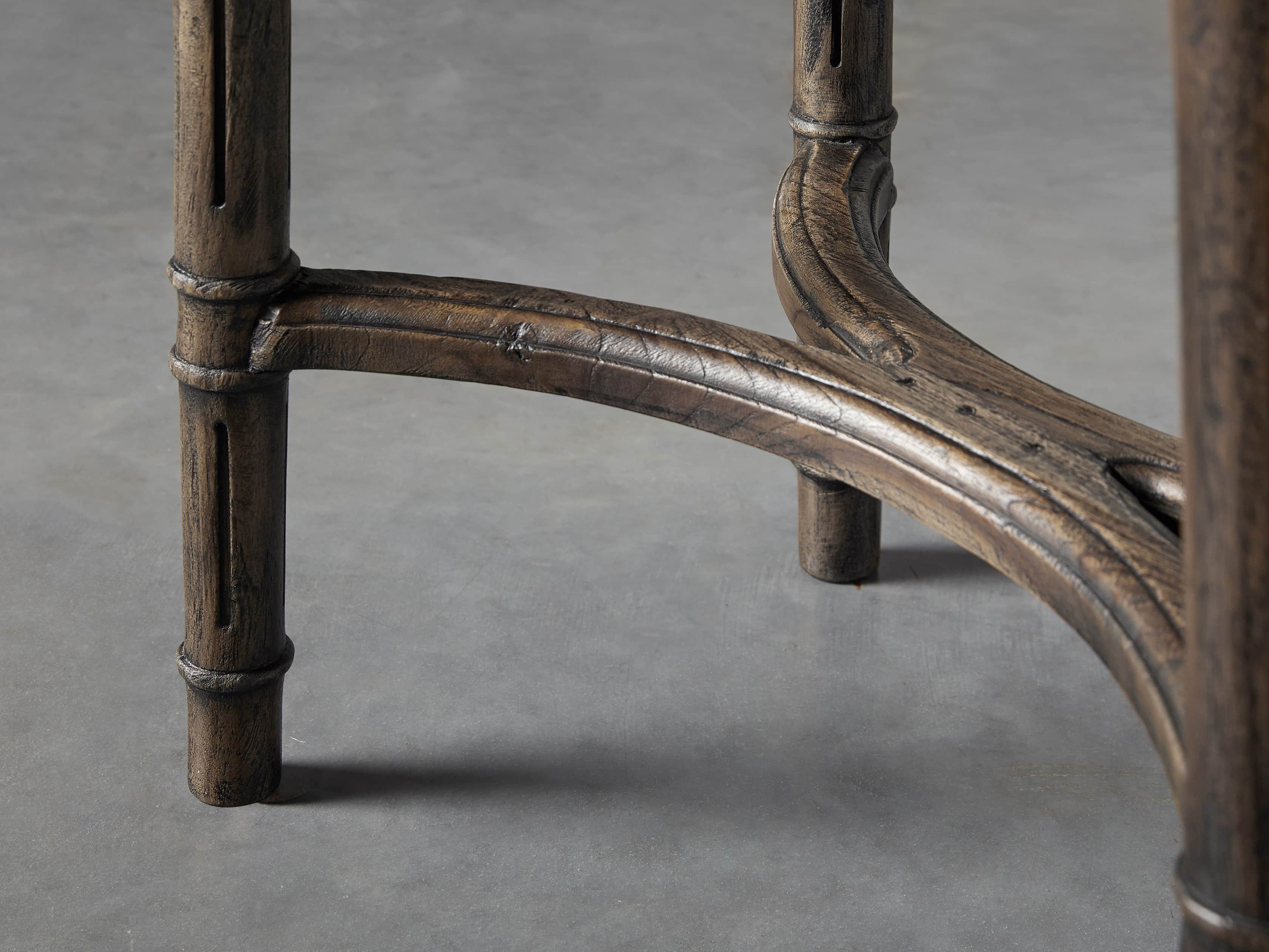 Merle Caned End Table in Brown, slide 7 of 11