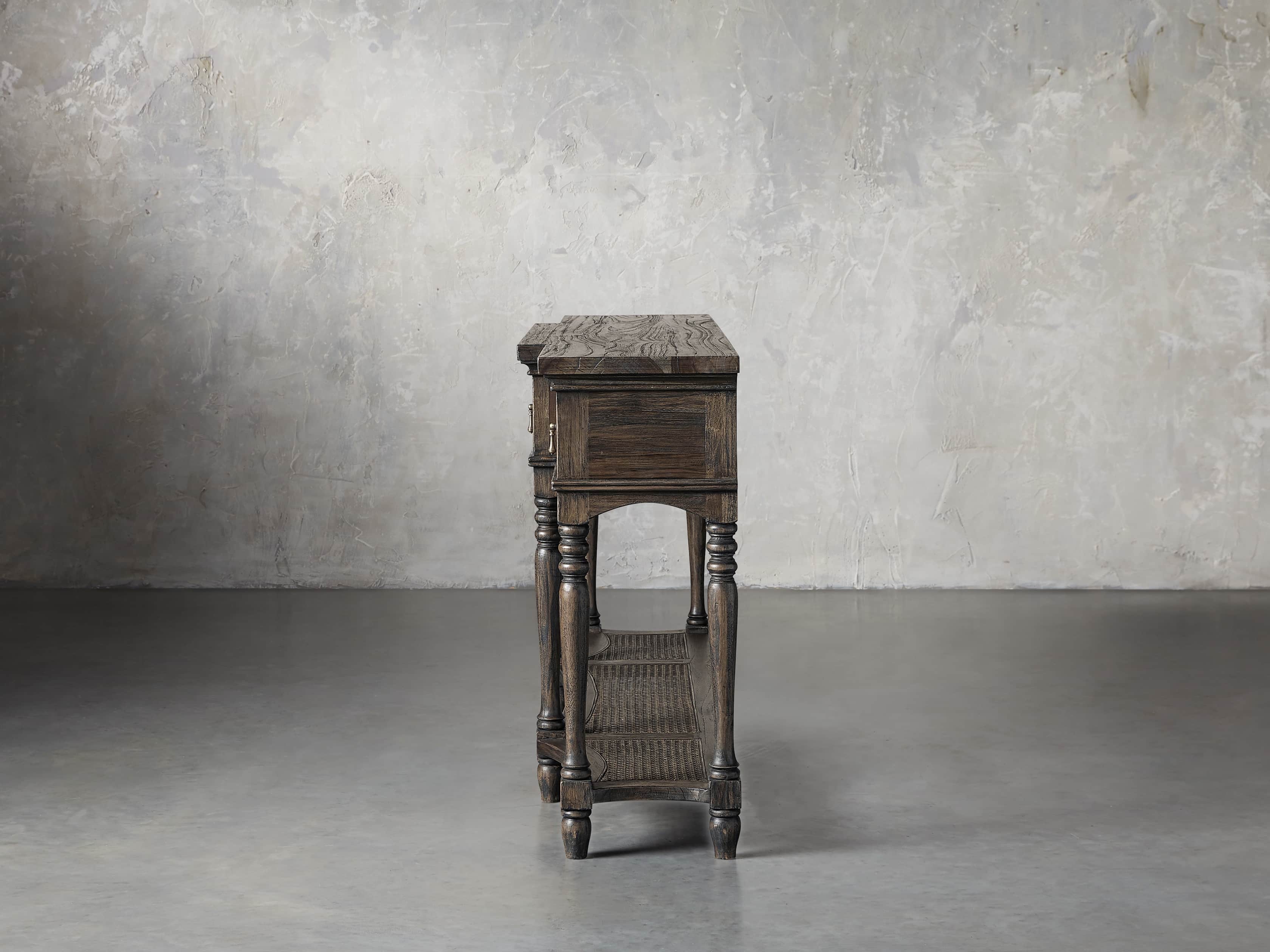 Merle Console Table in Brown, slide 4 of 11