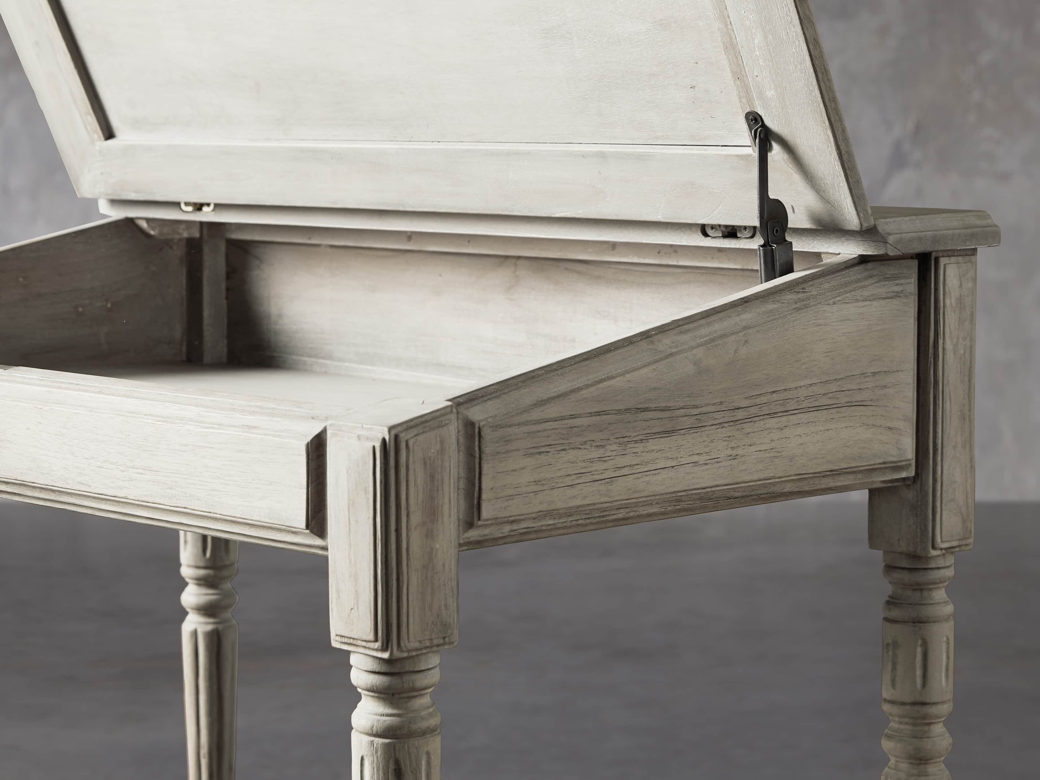 Merle 35" Writing Desk in Flax, slide 9 of 12
