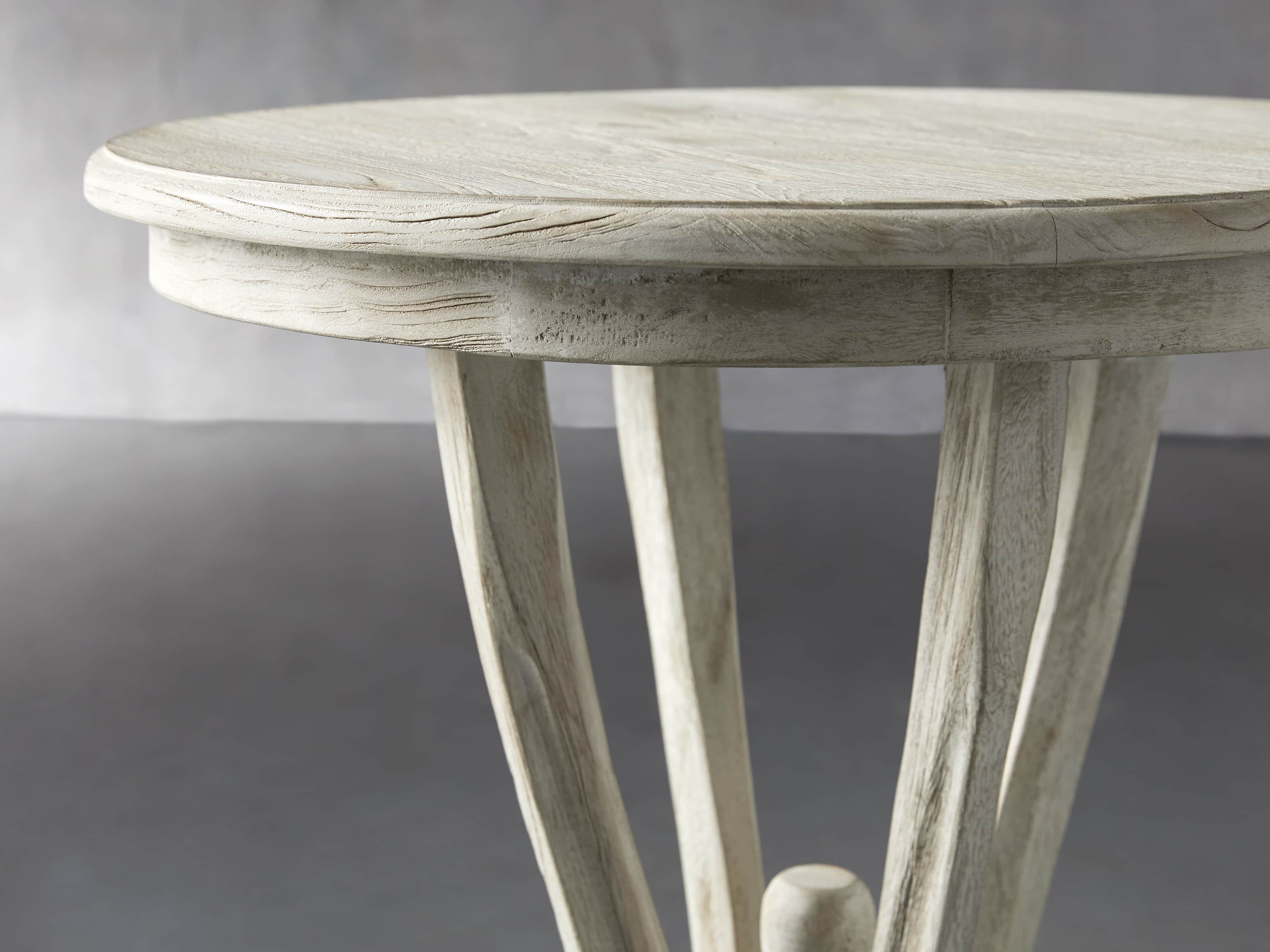 Merle 20" Round End Table in Flax, slide 4 of 8