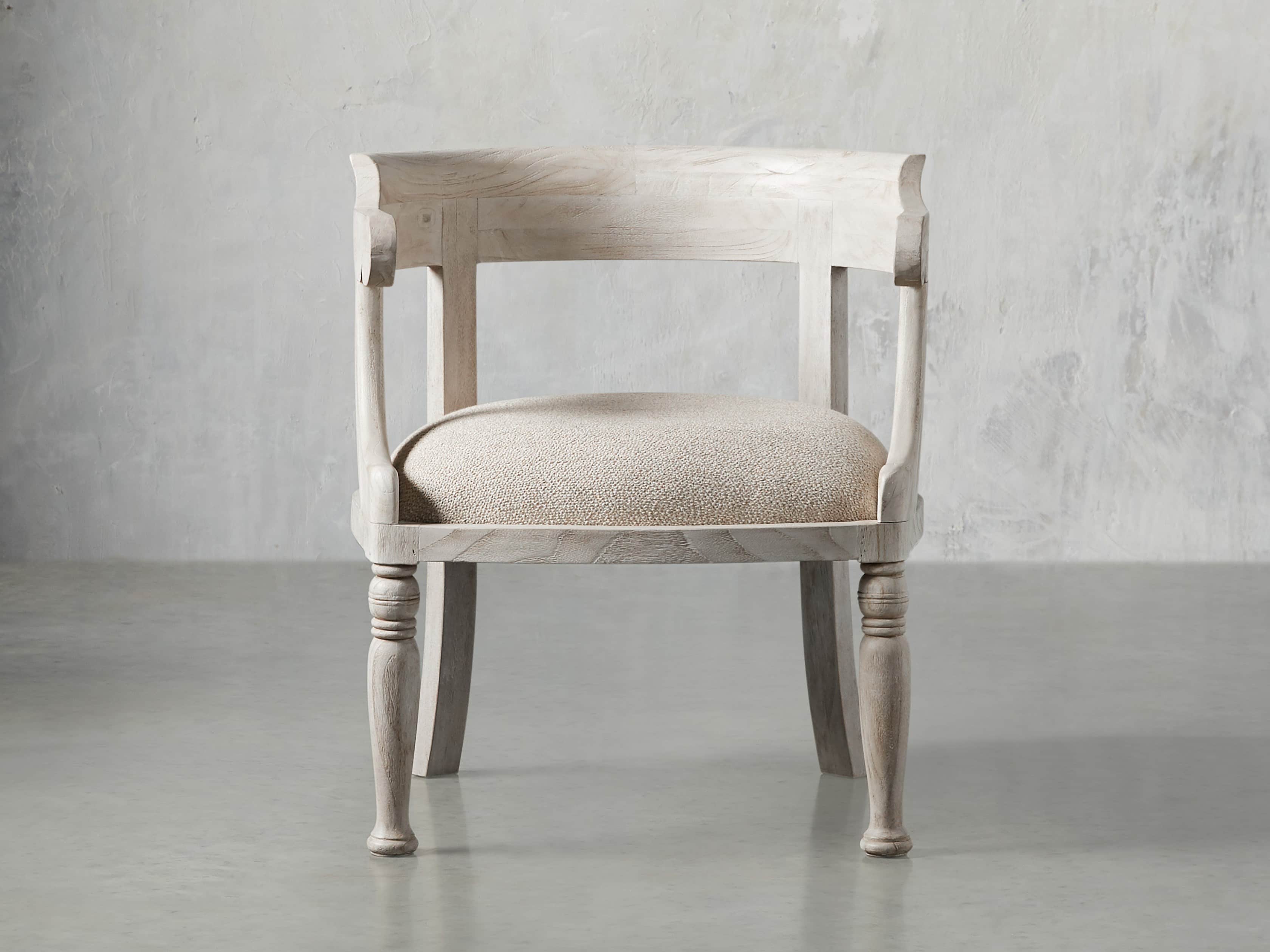 Merle 26" Accent Chair in Acanthus Natural