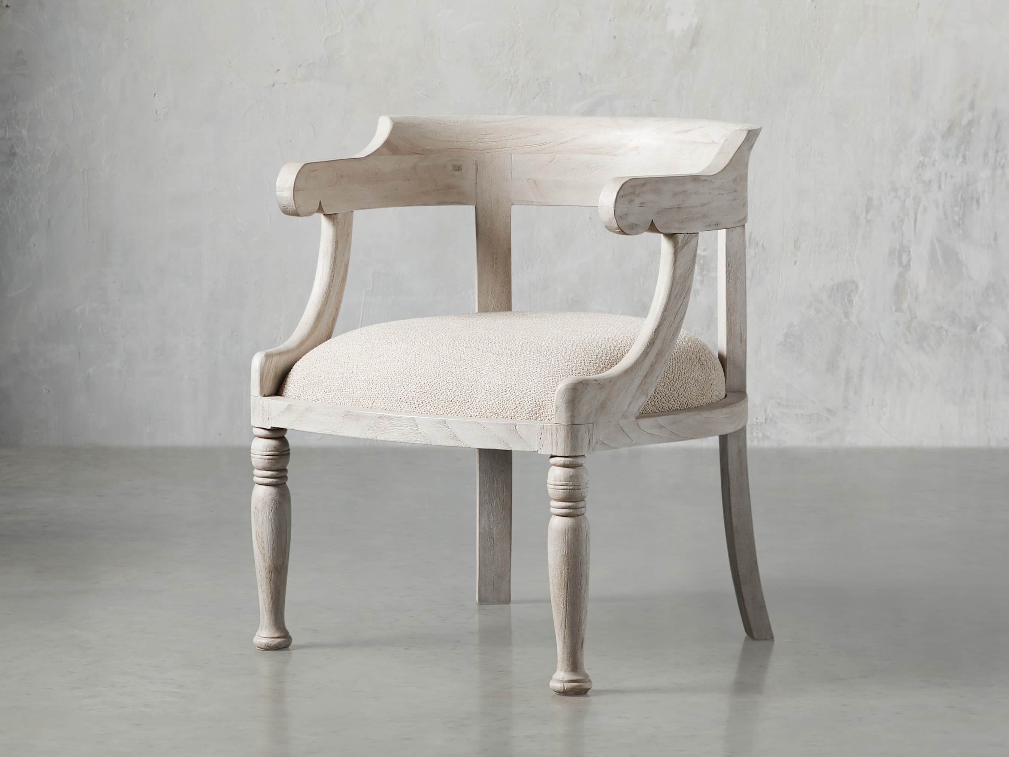 Merle 26" Accent Chair in Acanthus Natural