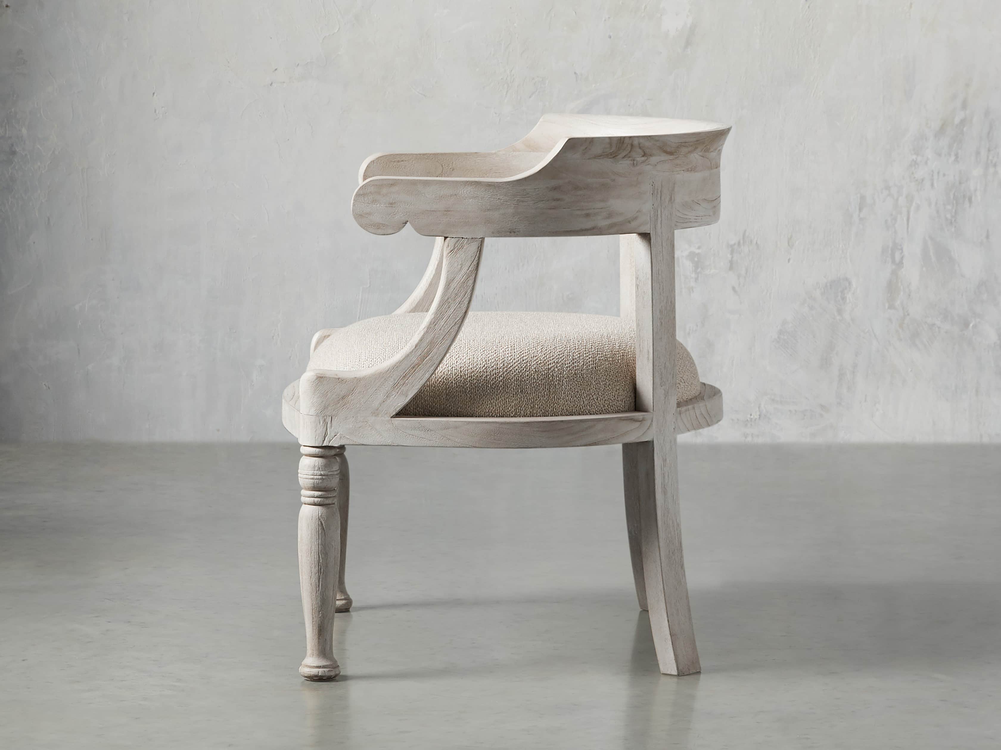 Merle 26" Accent Chair in Acanthus Natural