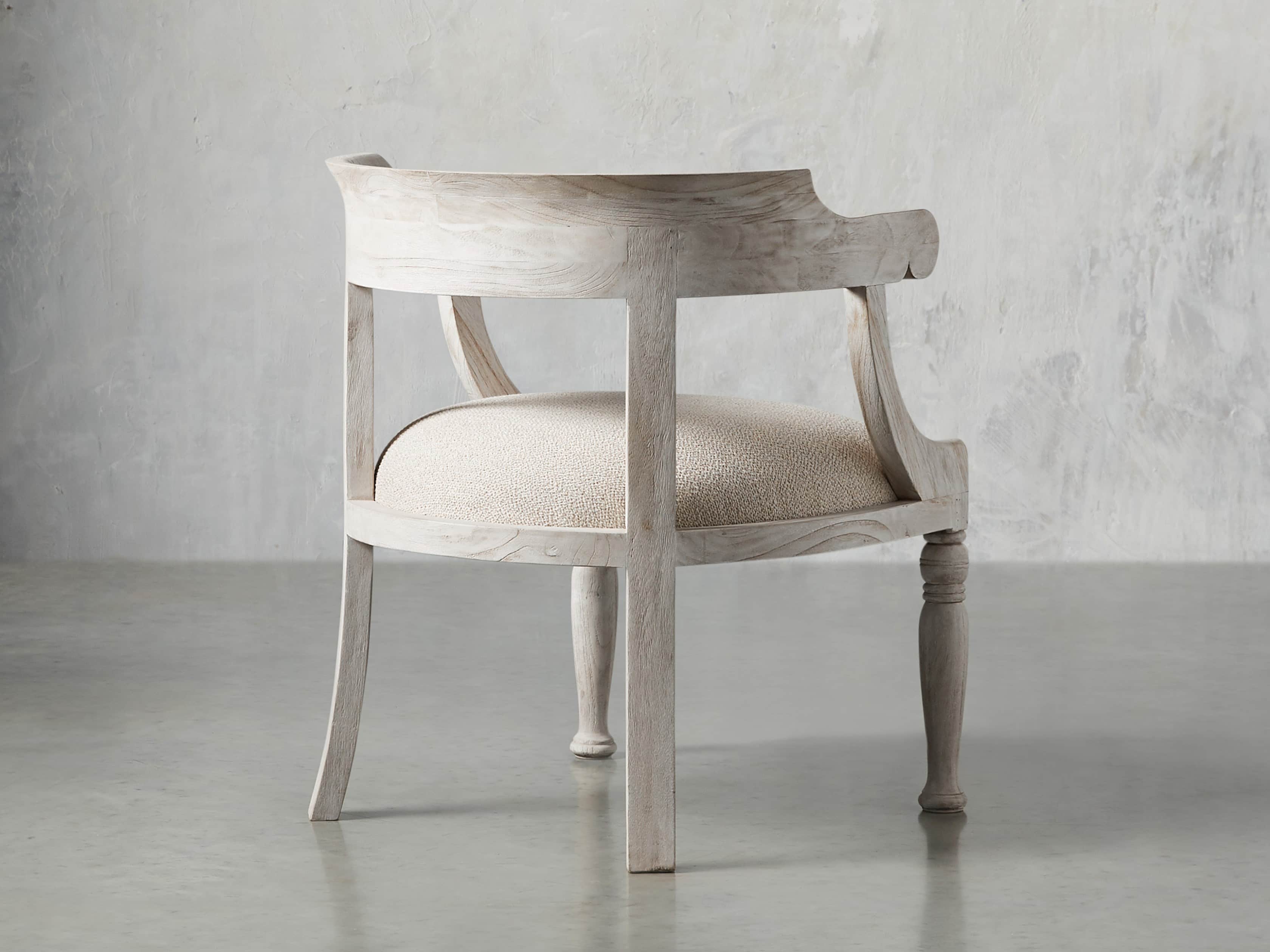 Merle 26" Accent Chair in Acanthus Natural