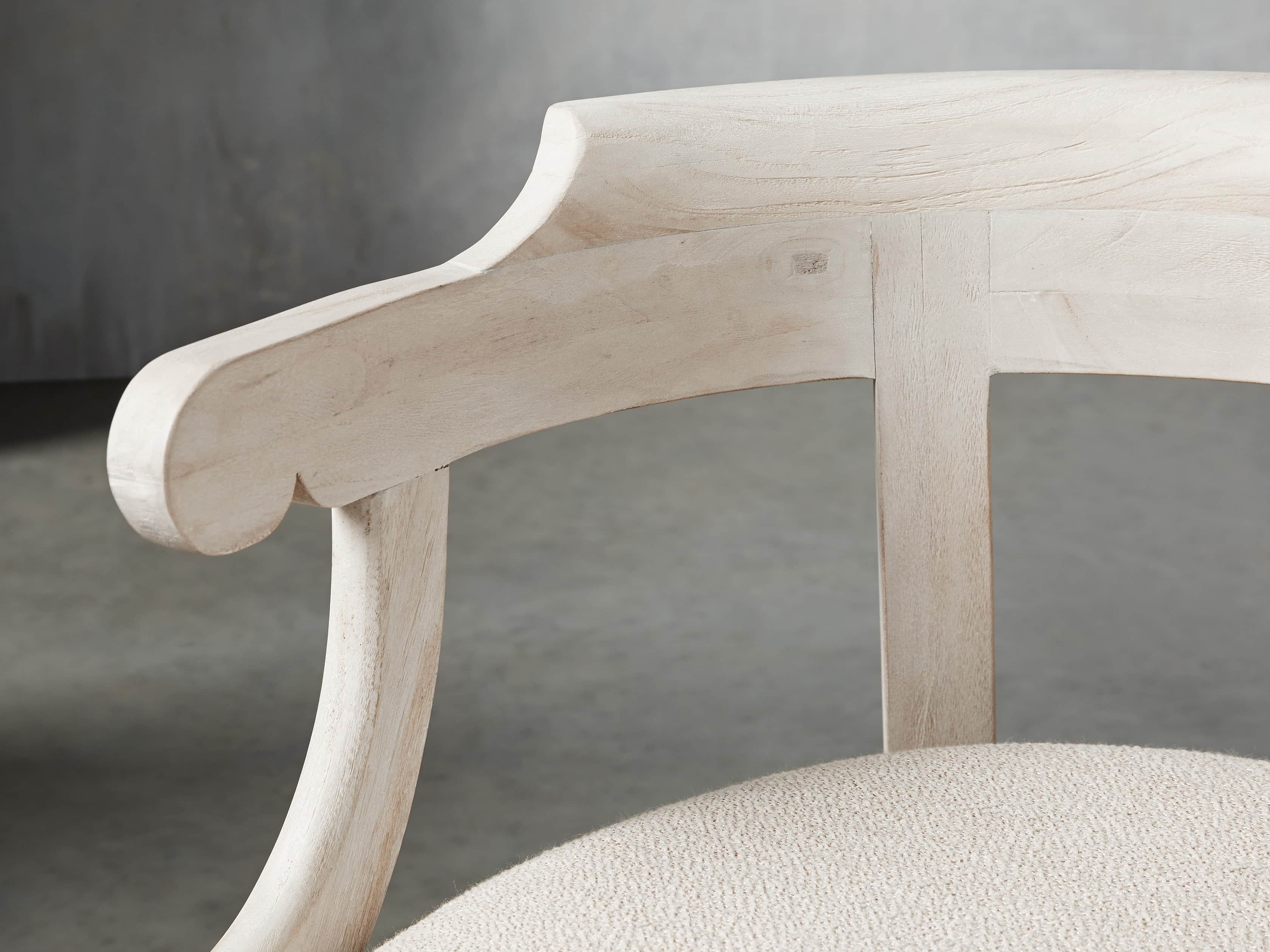 Merle 26" Accent Chair in Acanthus Natural