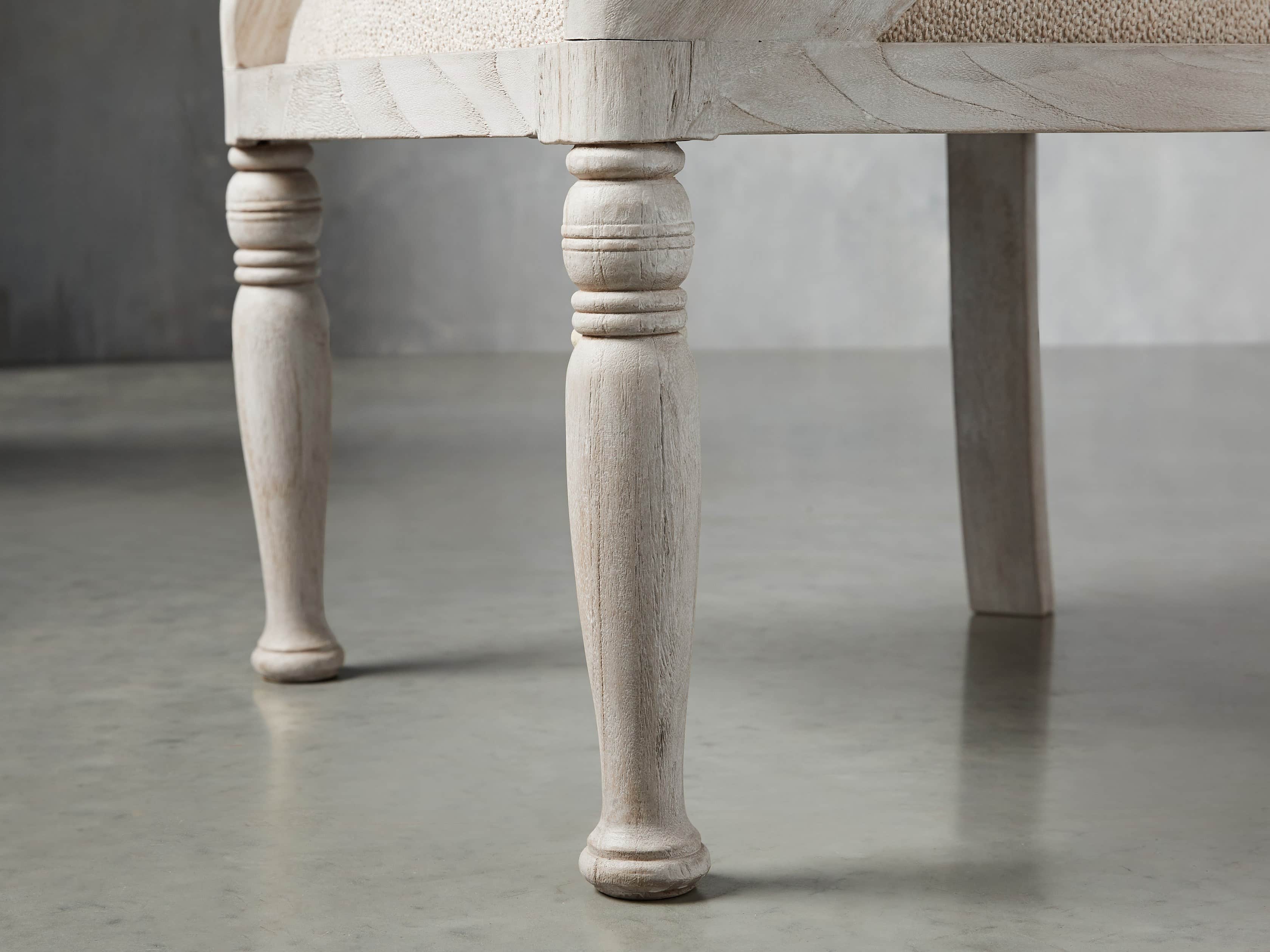 Merle 26" Accent Chair in Acanthus Natural