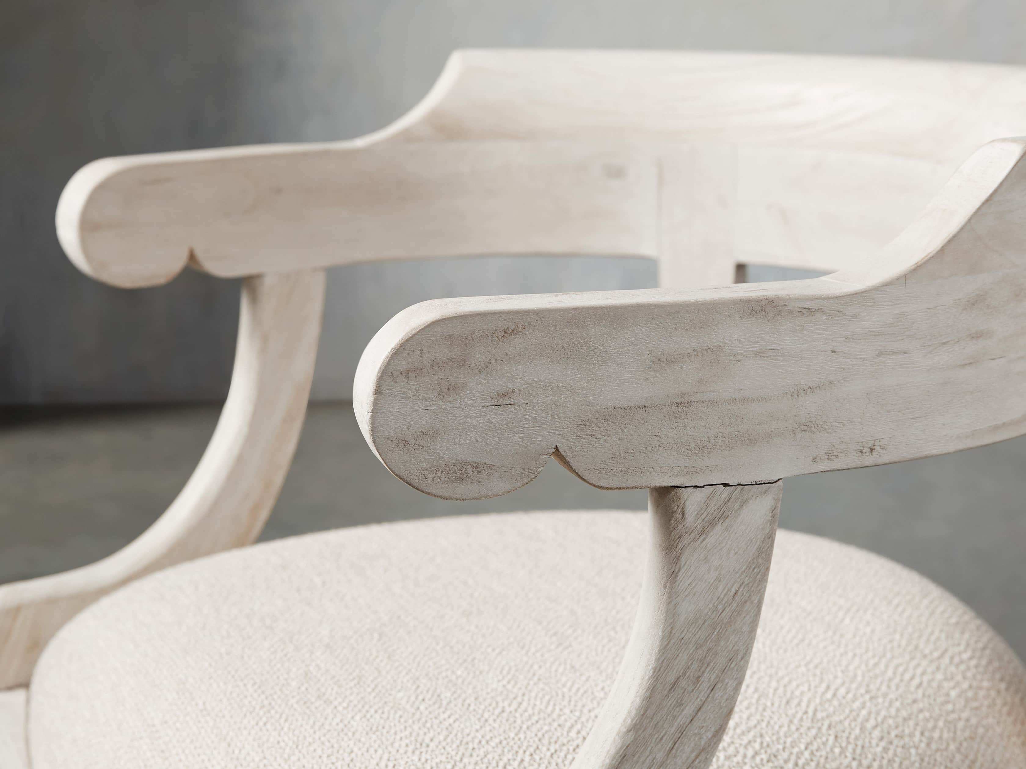 Merle 26" Accent Chair in Acanthus Natural