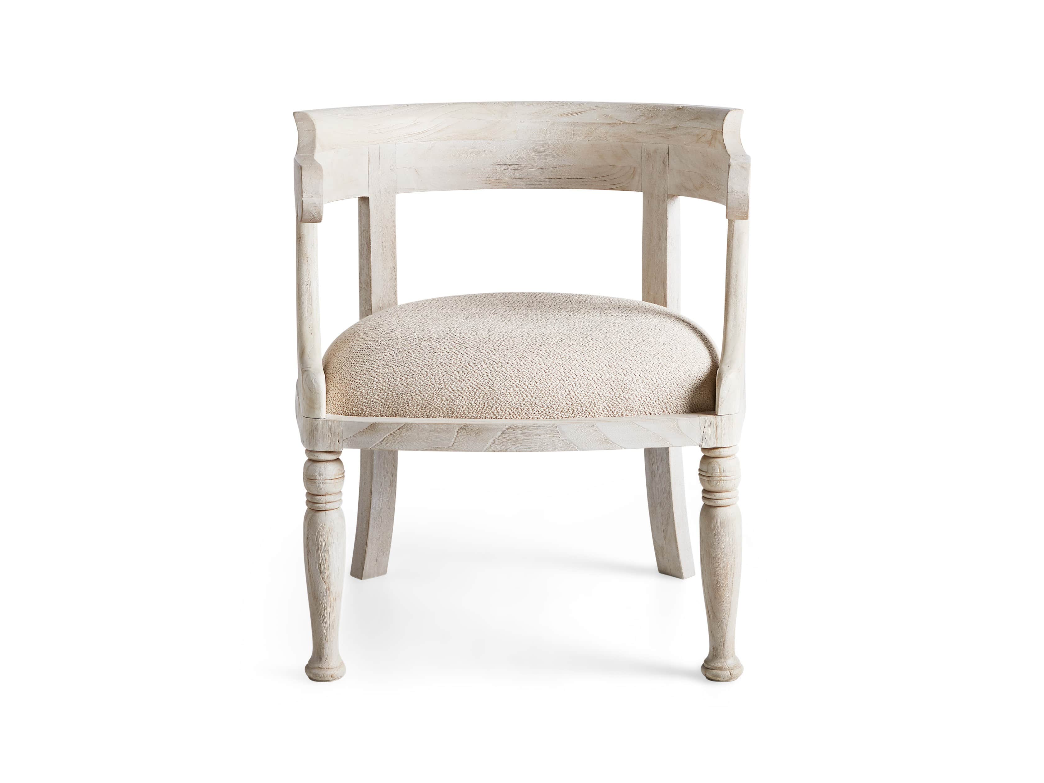 Merle 26" Accent Chair in Acanthus Natural
