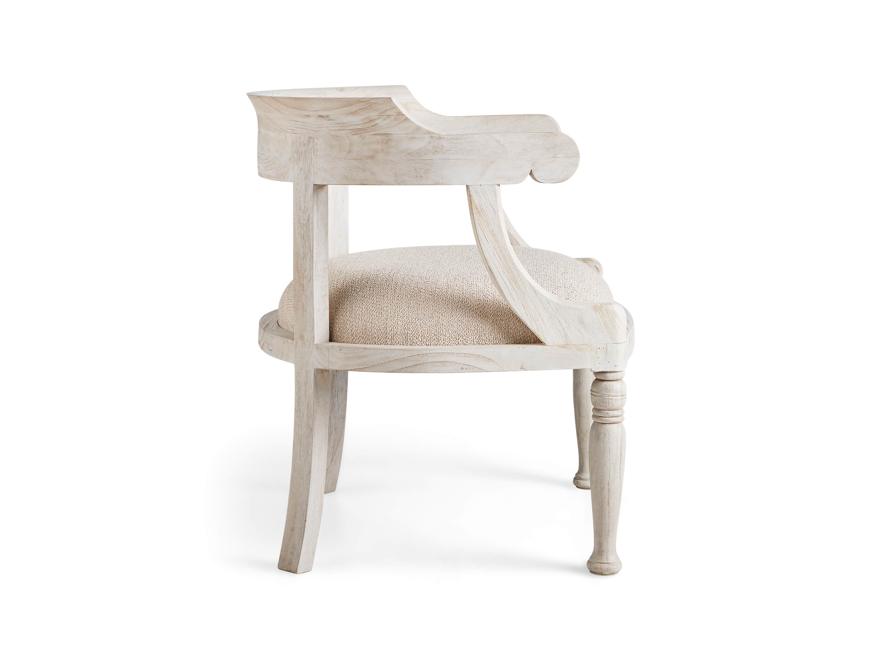 Merle 26" Accent Chair in Acanthus Natural