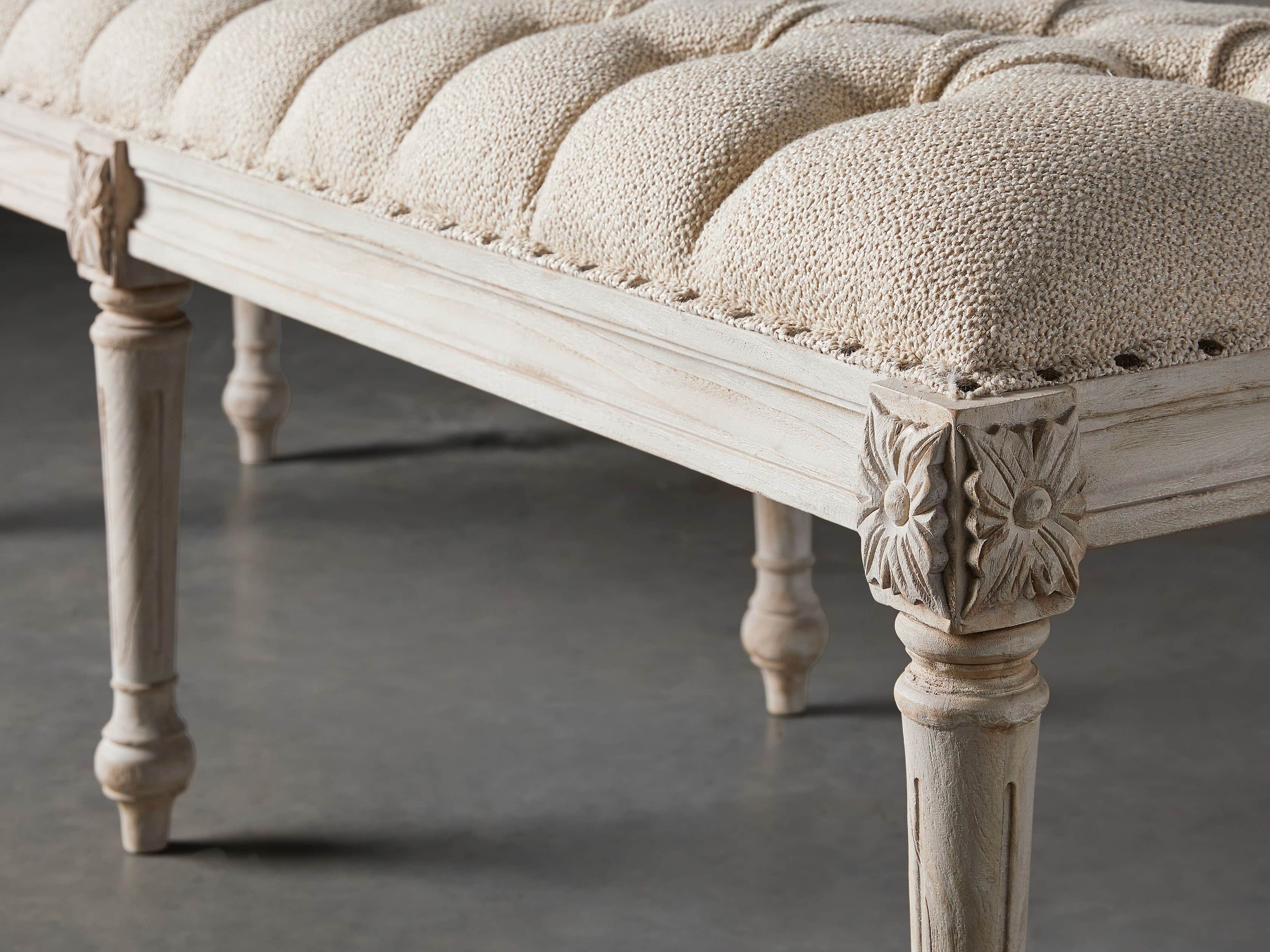 Merle Bench in Natural
