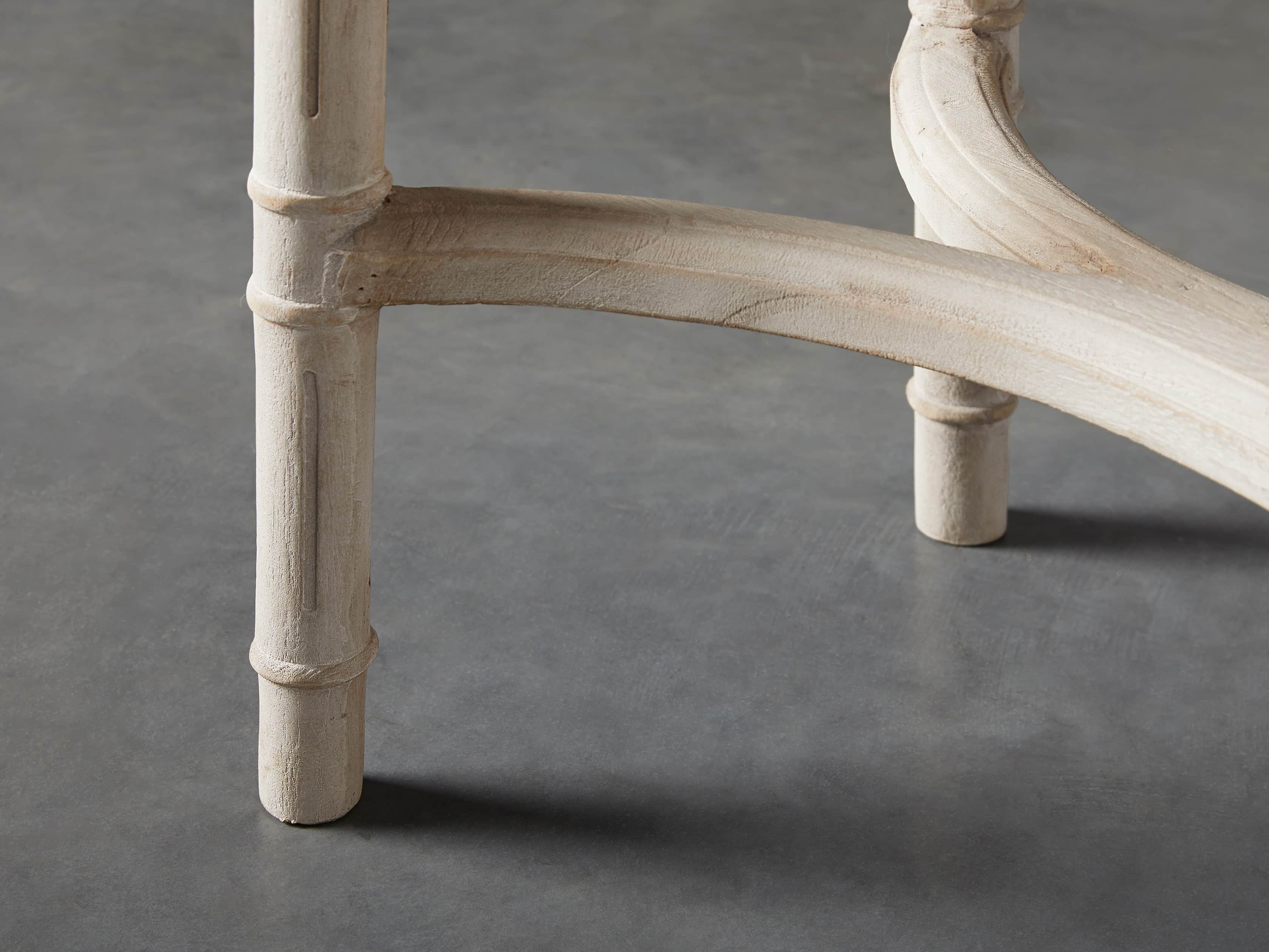 Merle Caned End Table in Natural
